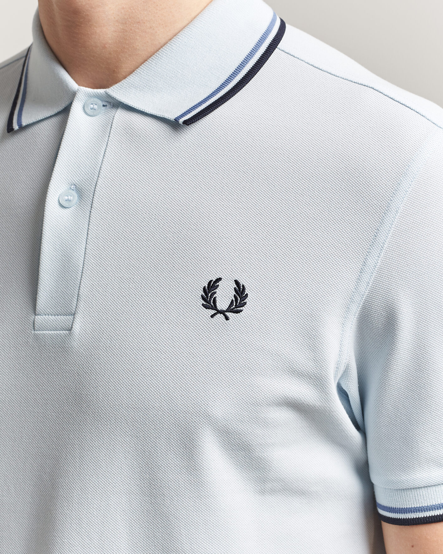 Herre | Polotrøjer | Fred Perry | Twin Tipped Polo Shirt Light Ice