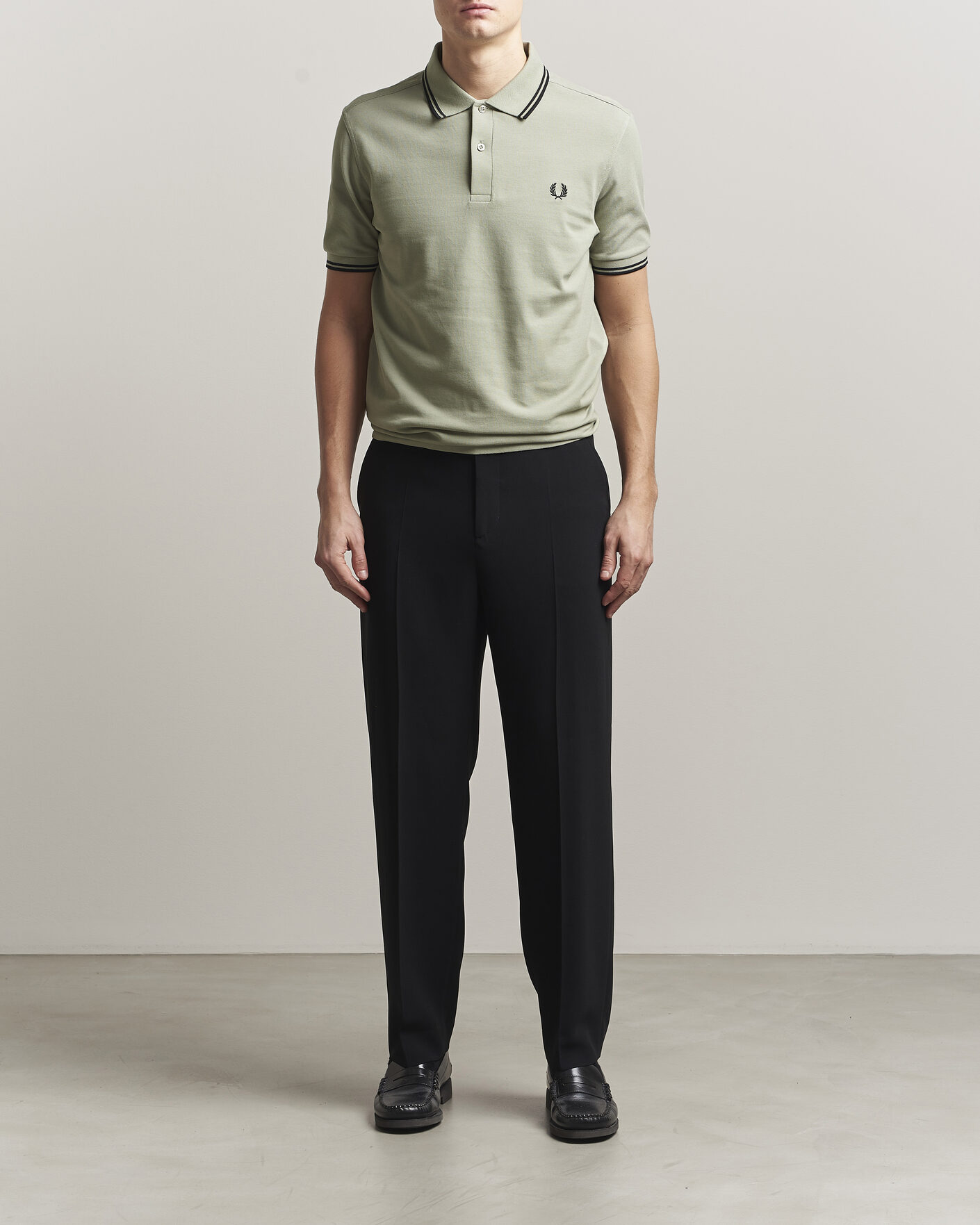 Herre | Polotrøjer | Fred Perry | Twin Tipped Polo Shirt Seagrass Green