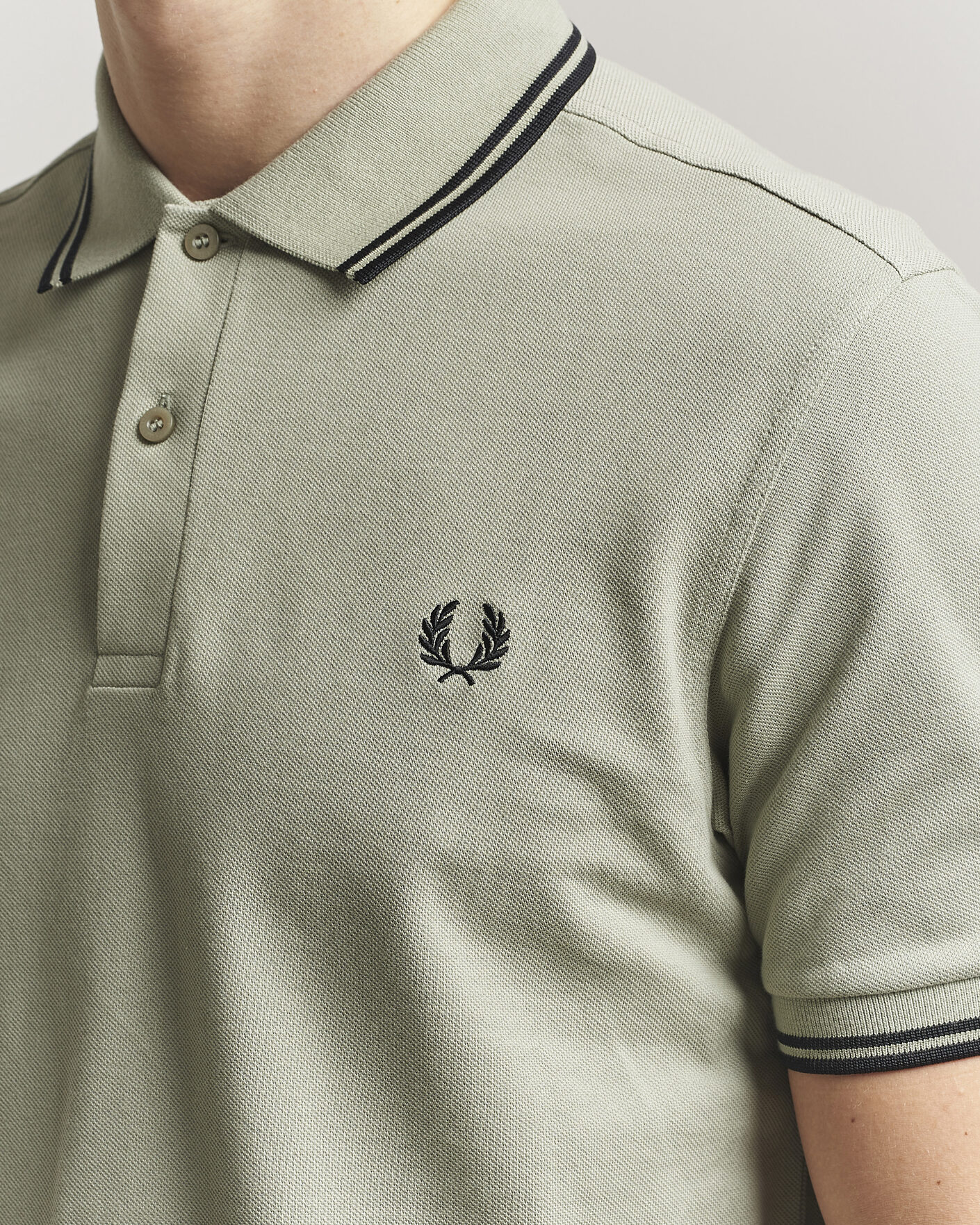 Herre | Polotrøjer | Fred Perry | Twin Tipped Polo Shirt Seagrass Green