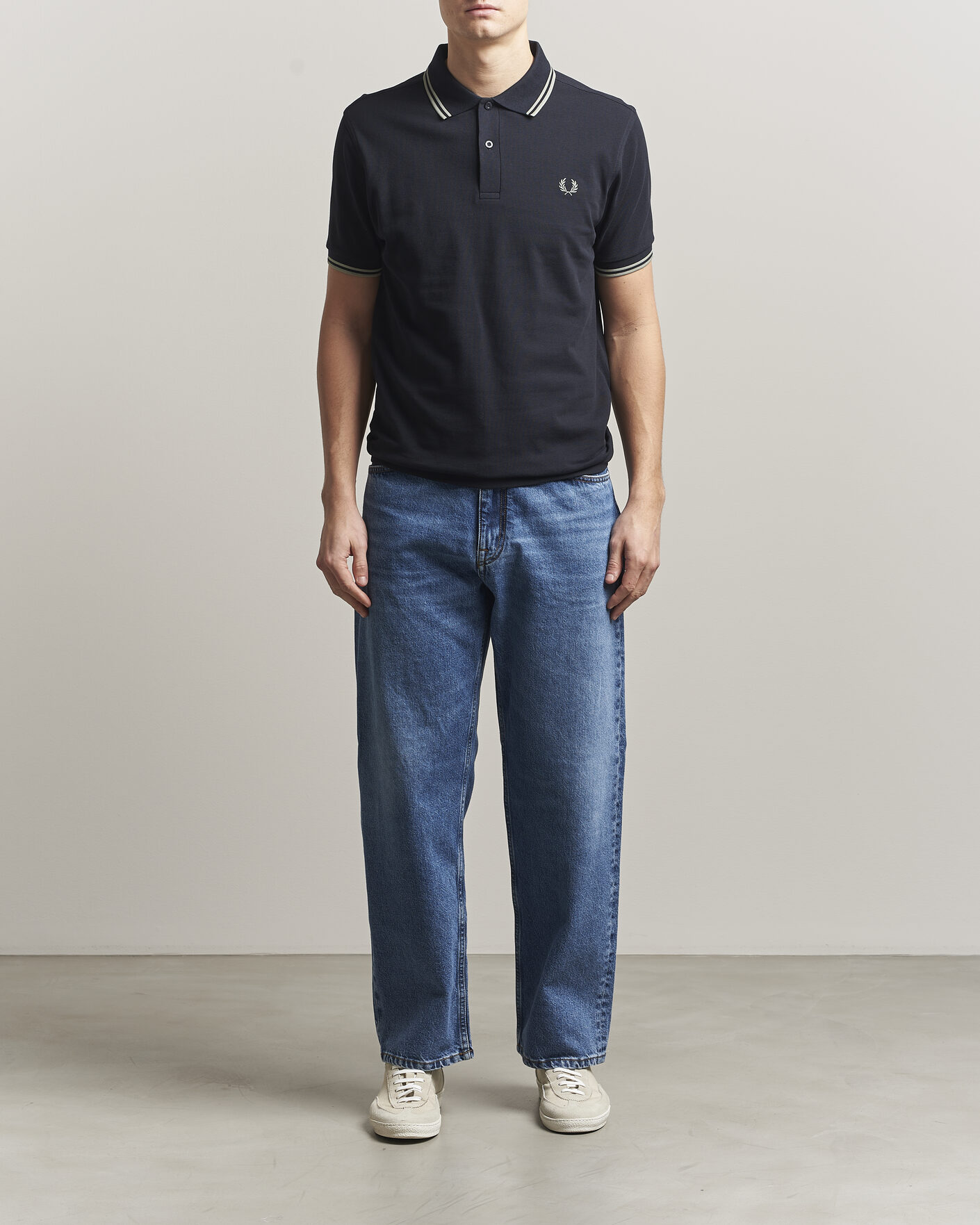 Herre | Polotrøjer | Fred Perry | Twin Tipped Polo Shirt Navy