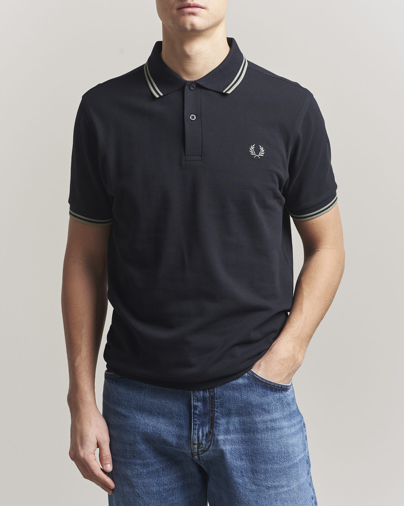 Herre | Polotrøjer | Fred Perry | Twin Tipped Polo Shirt Navy
