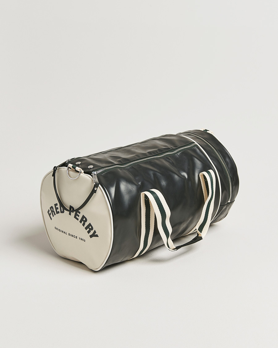 Herre | Tasker | Fred Perry | Classic Barrel Bag Grassroots Green/Ecru