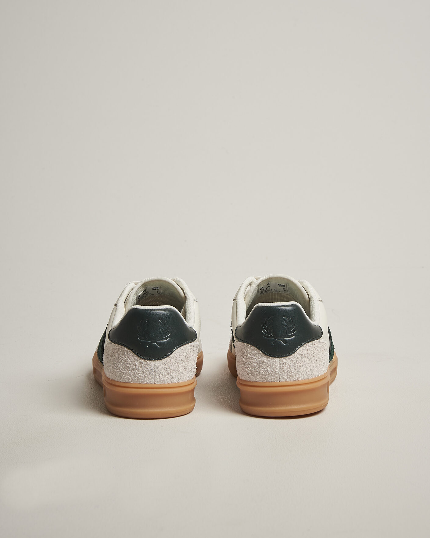 Herre | Sneakers | Fred Perry | B4 Leather/Suede Sneaker Light Ecru/Green