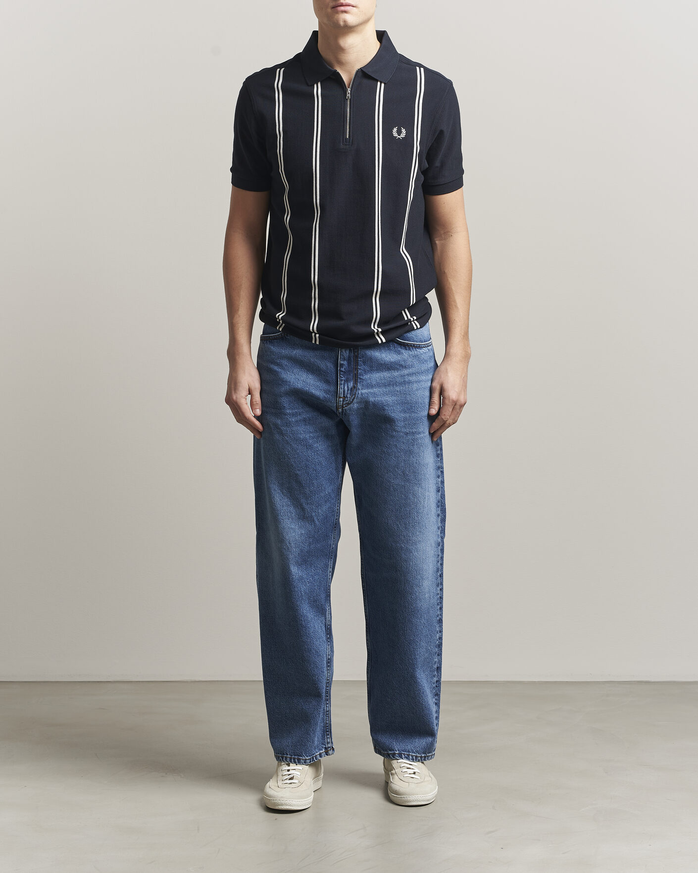 Herre | Polotrøjer | Fred Perry | Vertical Striped Polo Navy