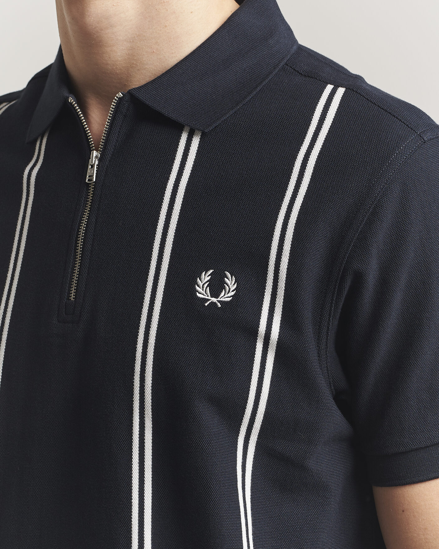 Herre | Polotrøjer | Fred Perry | Vertical Striped Polo Navy
