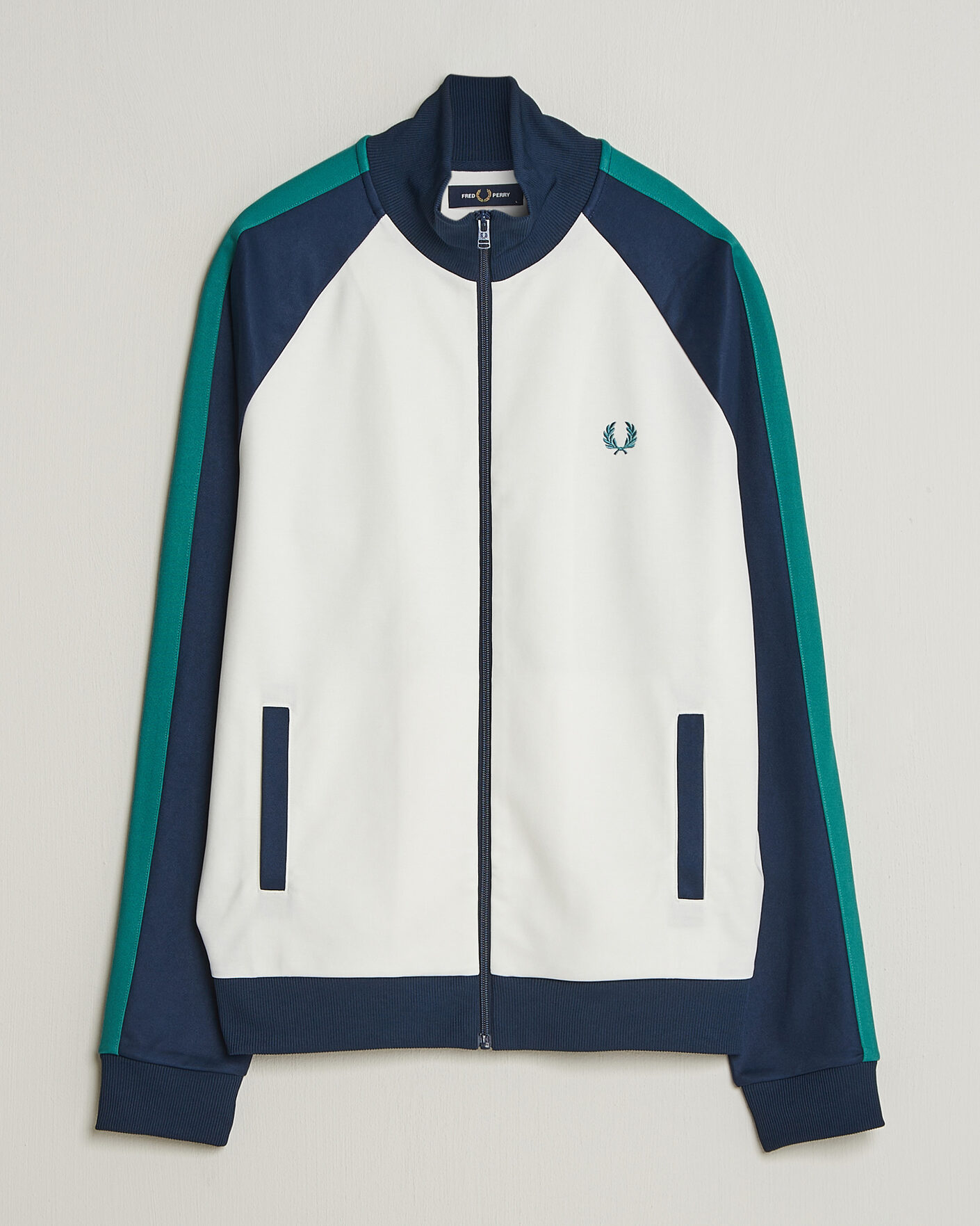 Herre | Trøjer | Fred Perry | Contrast Sleeve Track Jacket Snow White