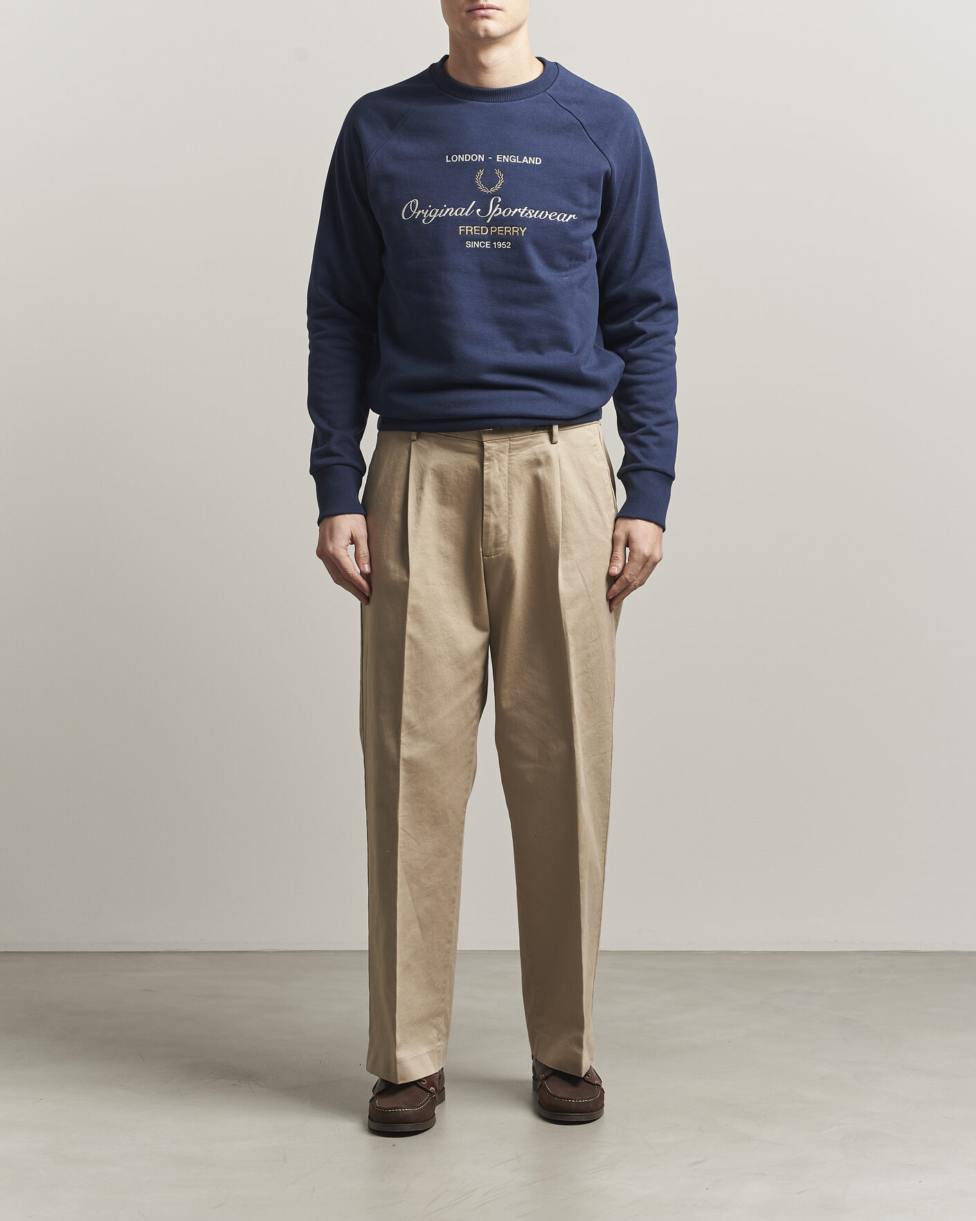 Herre | Trøjer | Fred Perry | Original Sportswear Sweatshirt Tennis Blue