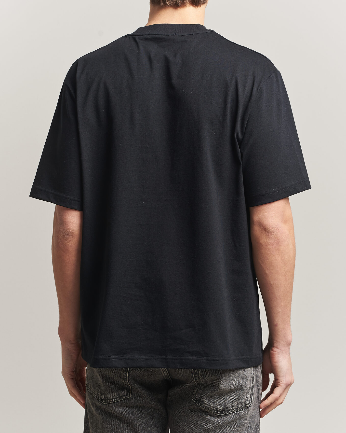 Herre | T-Shirts | Fred Perry | Embroidered Paneled T-Shirt Black