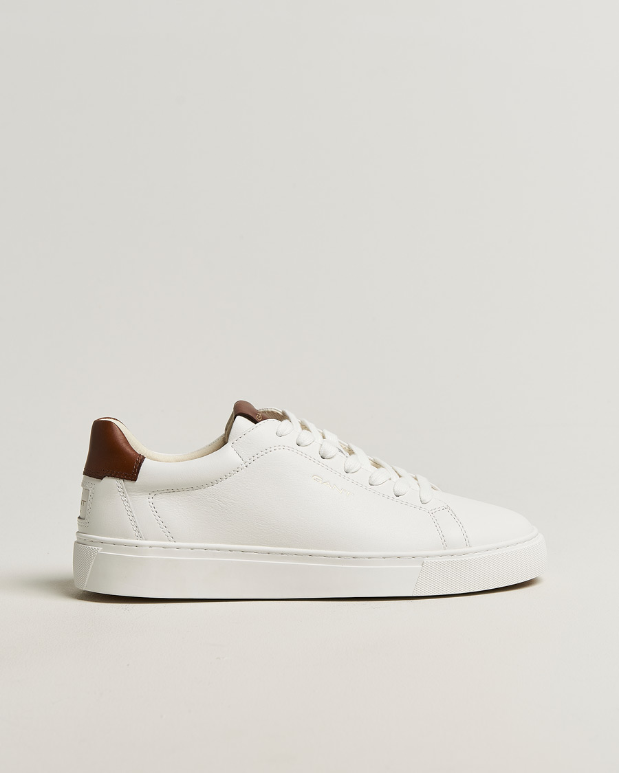 Herre | Sneakers | Gant | Mc Julien Leather Sneaker White/Dark Tan