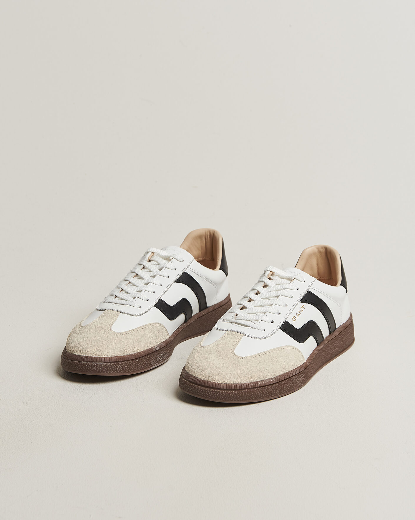 Herre | Sneakers | Gant | Cuzmo Leather/Suede Sneaker White/Black