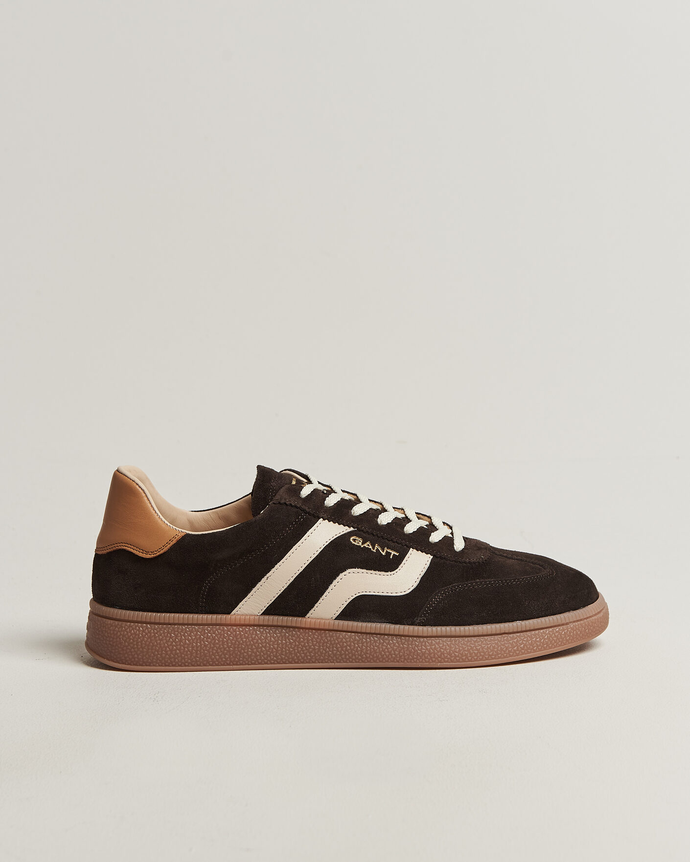 Herre | Sneakers | Gant | Cuzmo Suede Sneaker Dark Brown/White