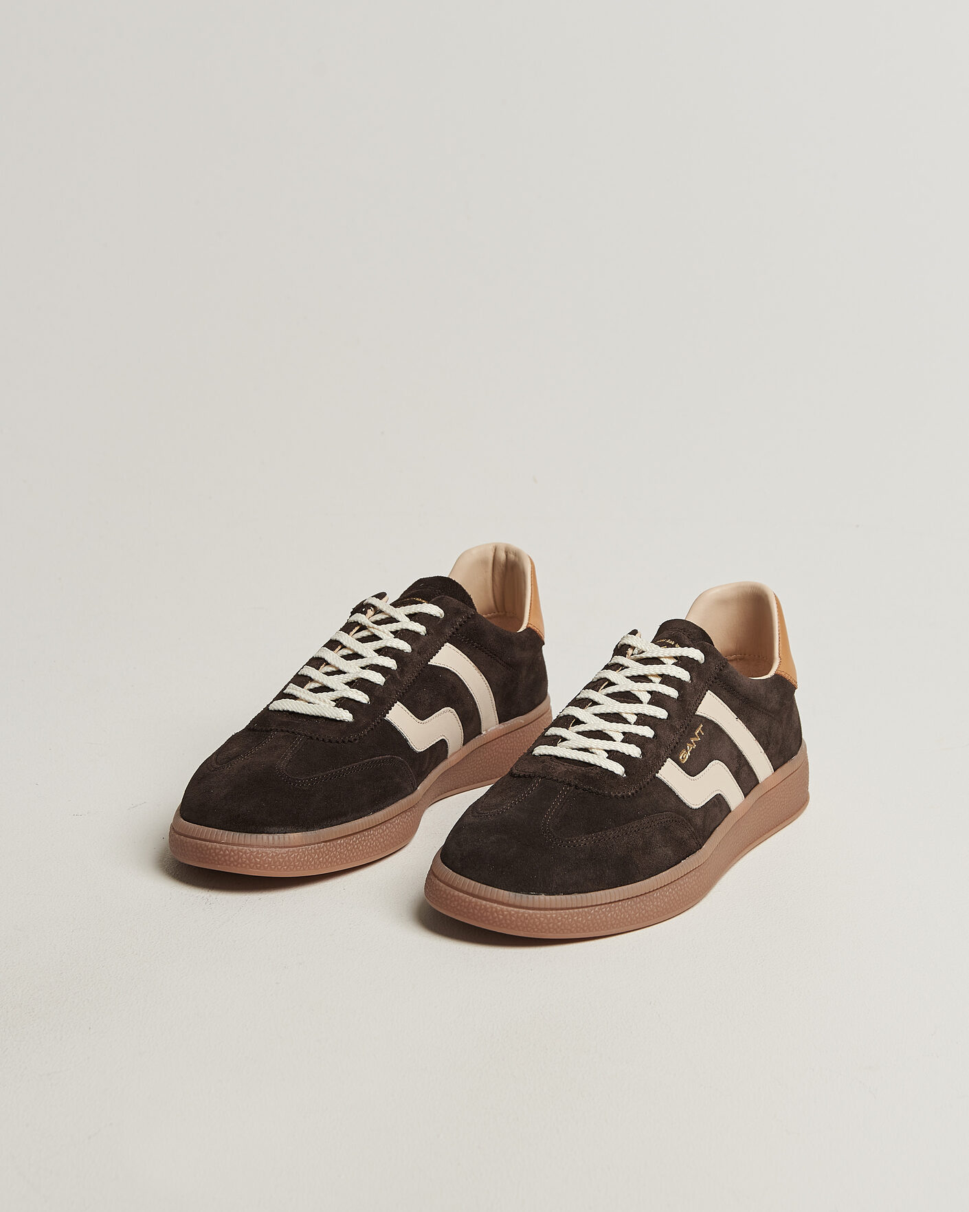Herre | Sneakers | Gant | Cuzmo Suede Sneaker Dark Brown/White