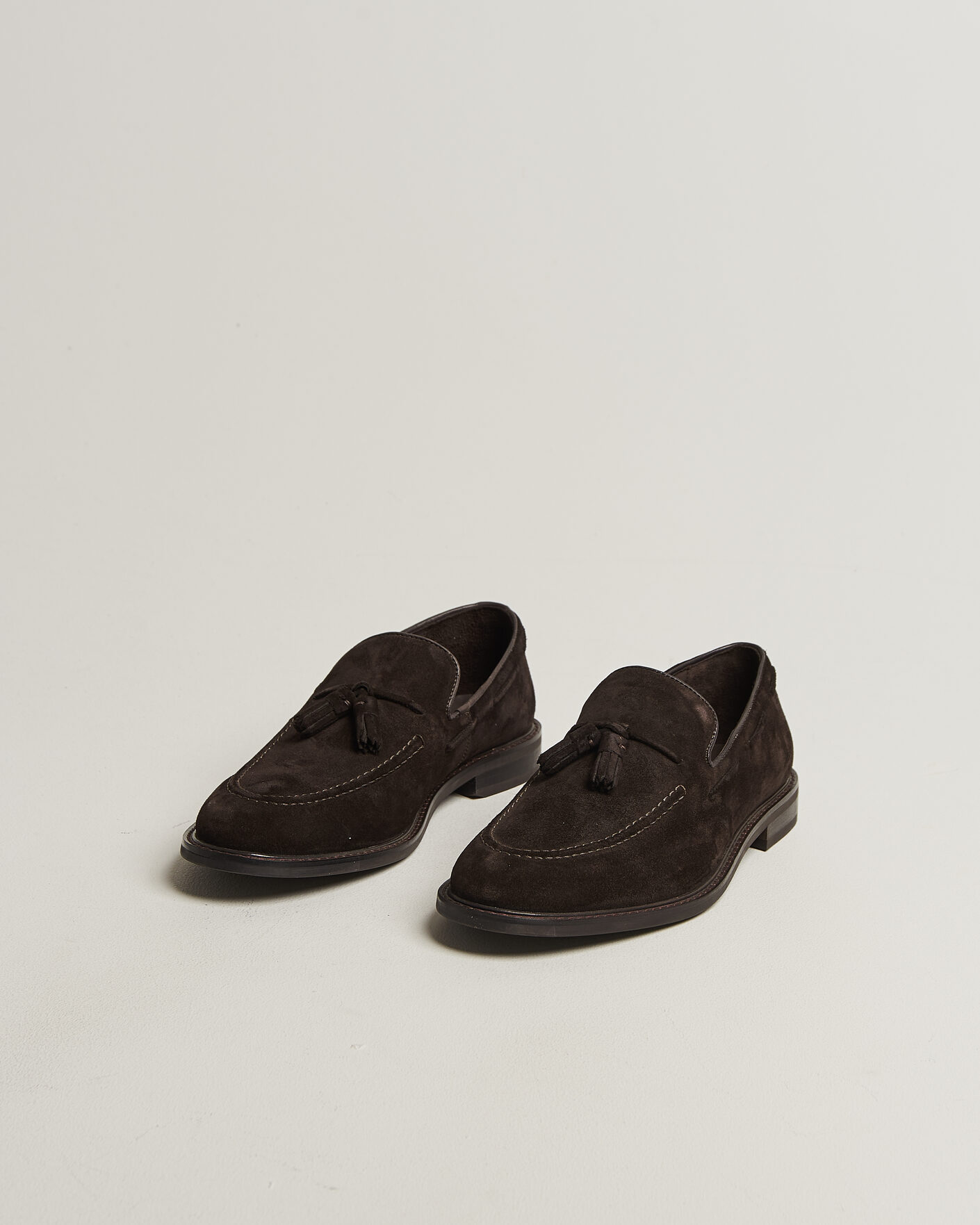 Herre | Loafers | GANT | Lozham Suede Tassle Loafer Dark Brown