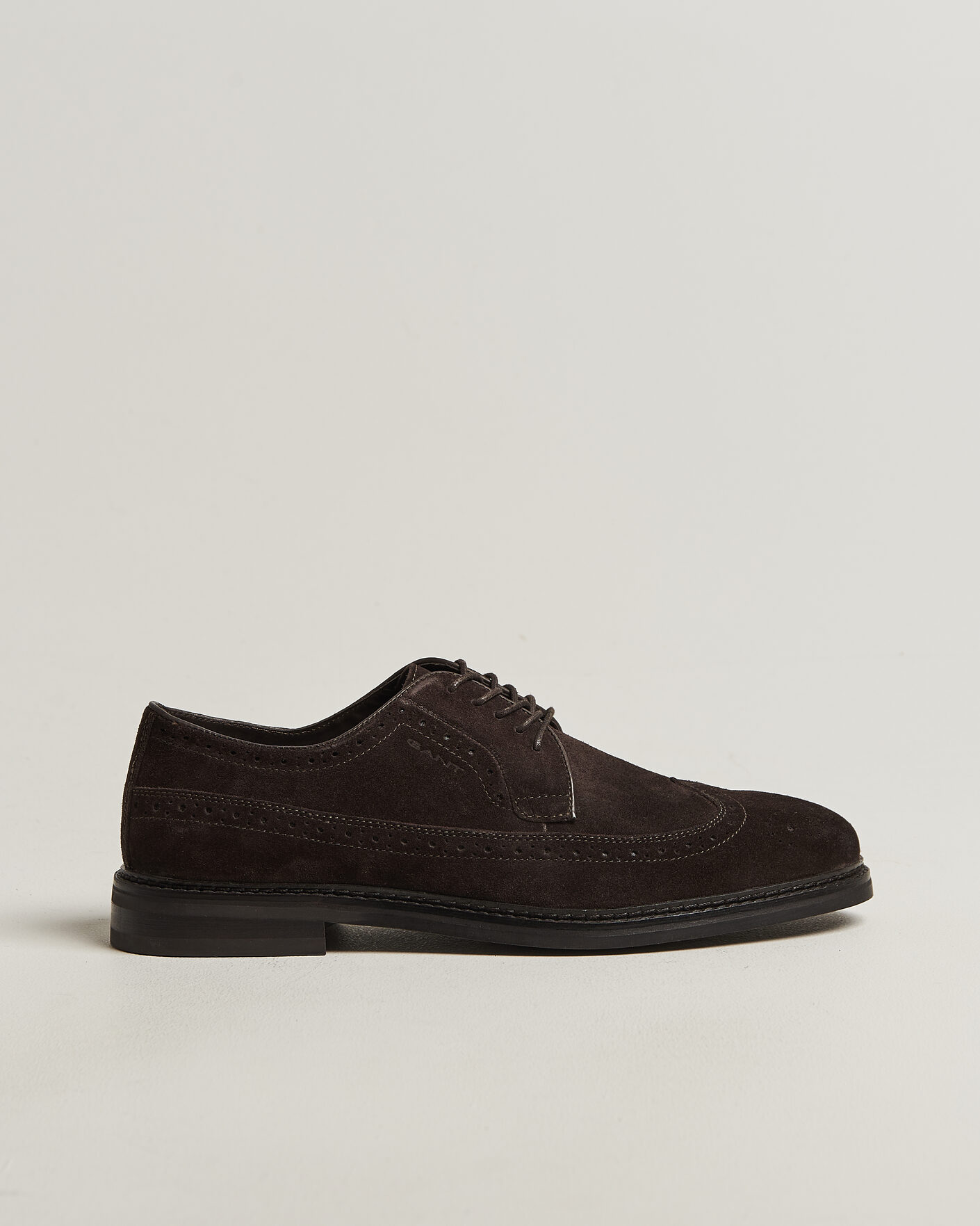 Herre | Brogues | Gant | Bidford Suede Brouge Dark Brown