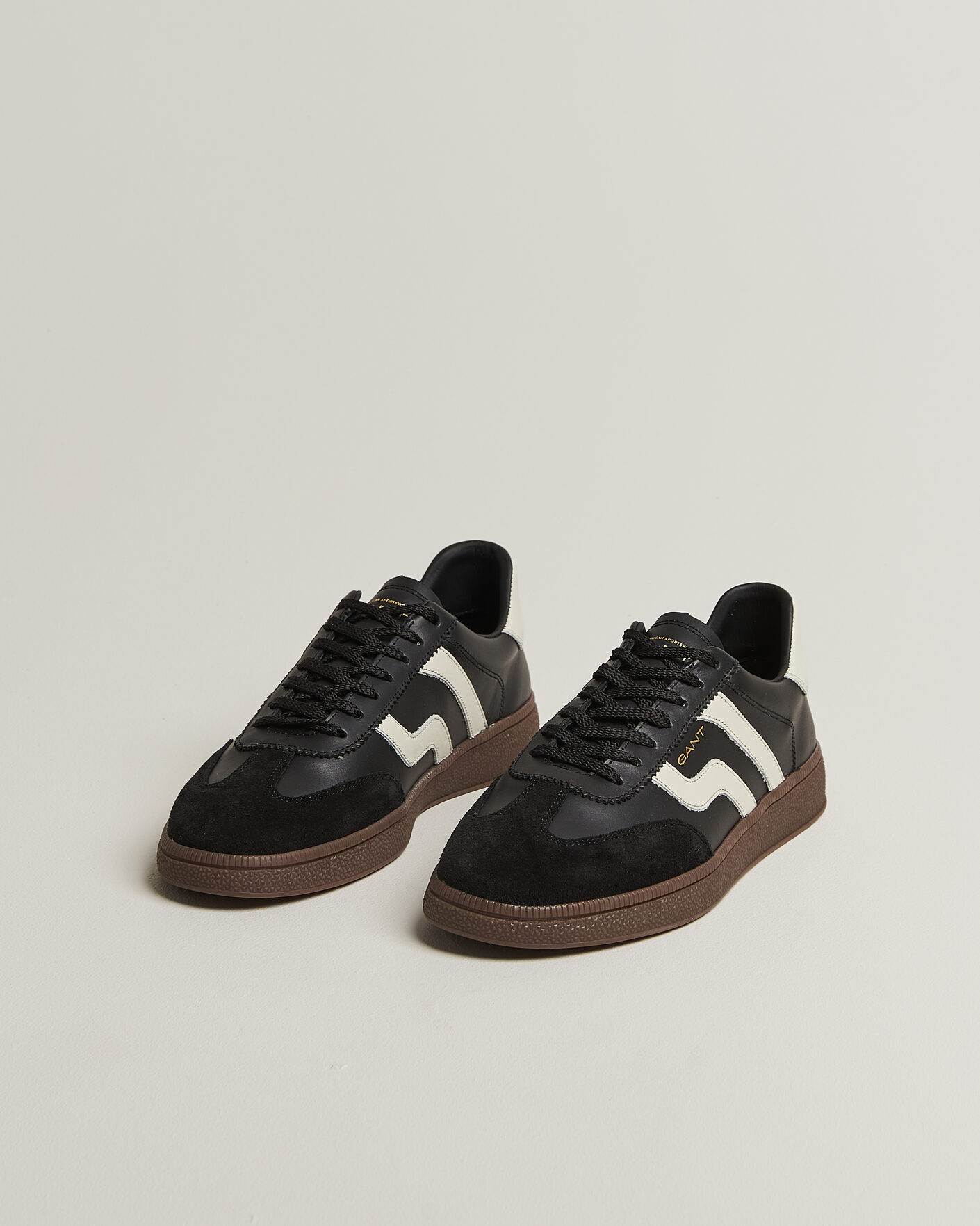 Herre | Sneakers | Gant | Cuzmo Leather/Suede Sneaker Black/White