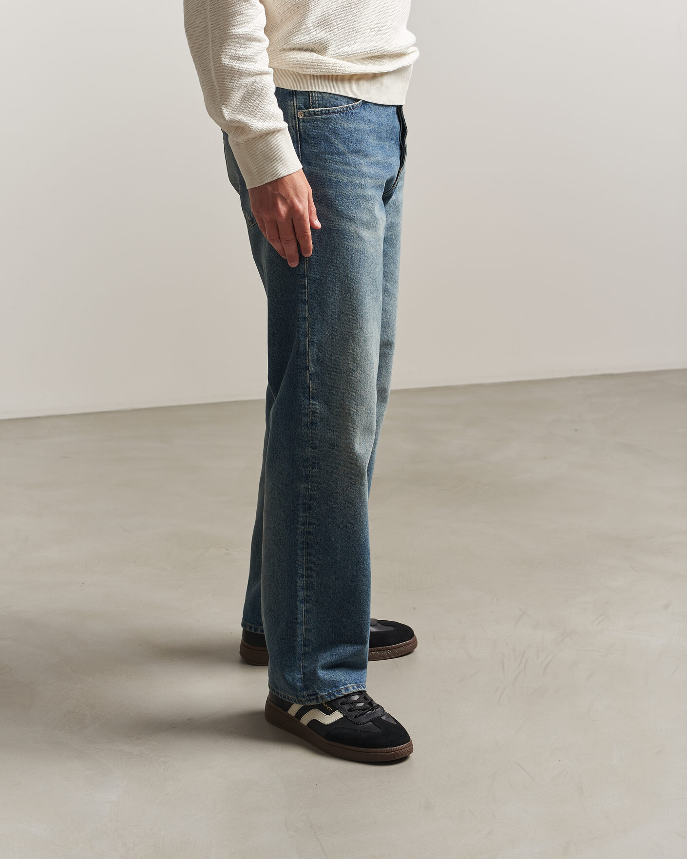 Herre | Sneakers | Gant | Cuzmo Leather/Suede Sneaker Black/White