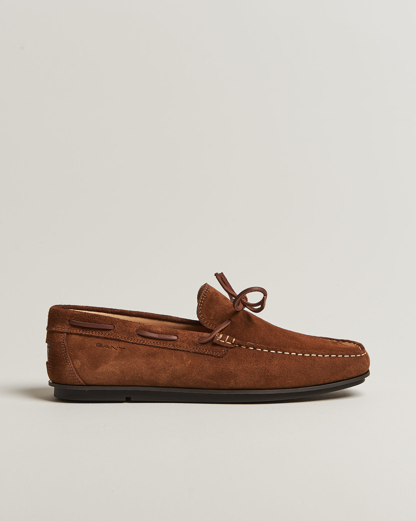 Herre | Mokkasiner | Gant | Wilmon Laced Suede Car Shoe Cognac