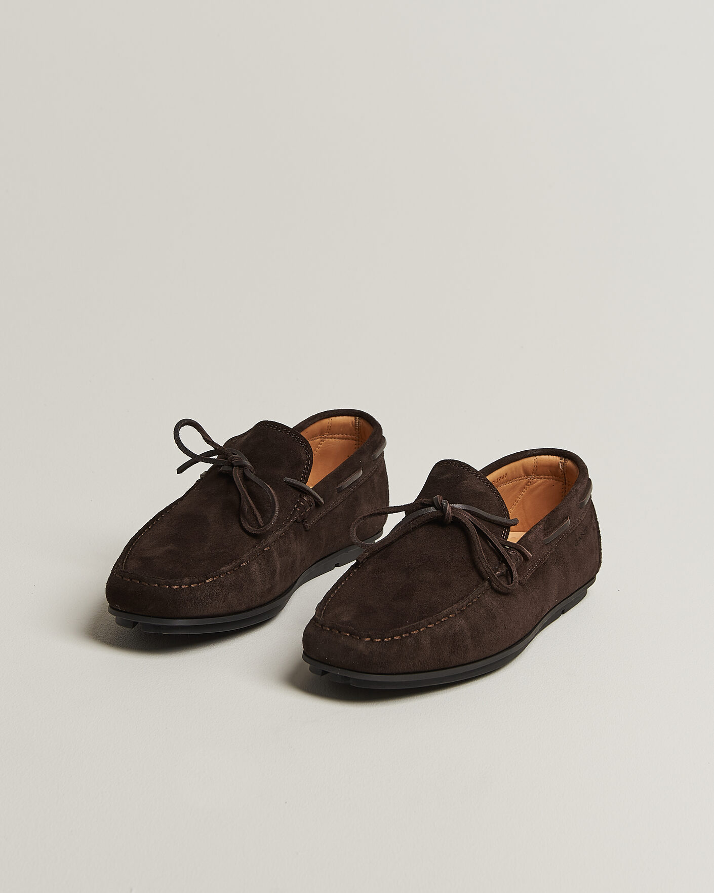 Herre | Mokkasiner | Gant | Wilmon Laced Suede Car Shoe Dark Brown