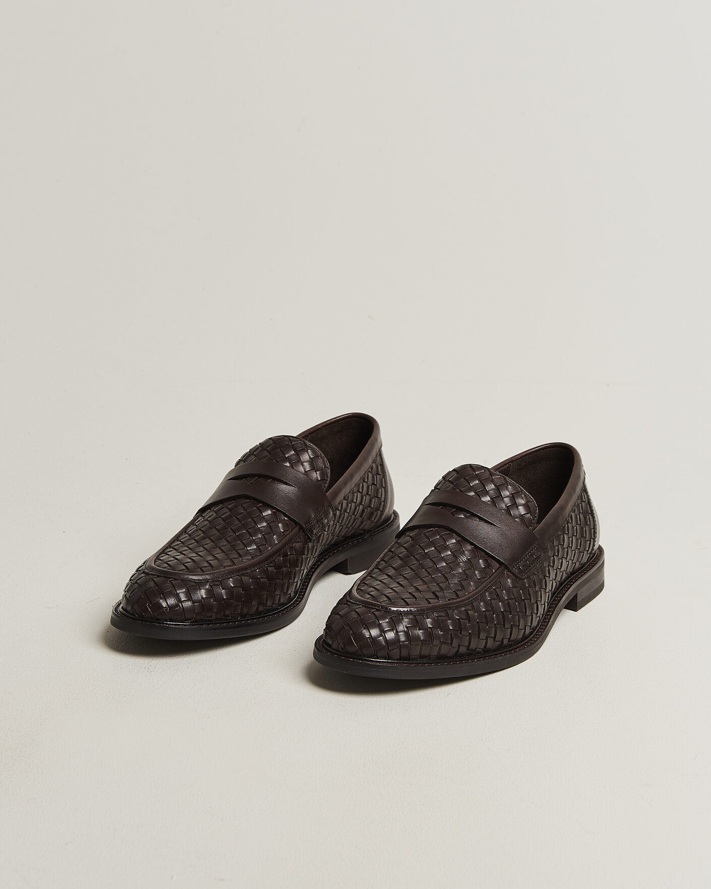 Herre | Loafers | Gant | Lozham Braided Leather Loafer Dark Brown