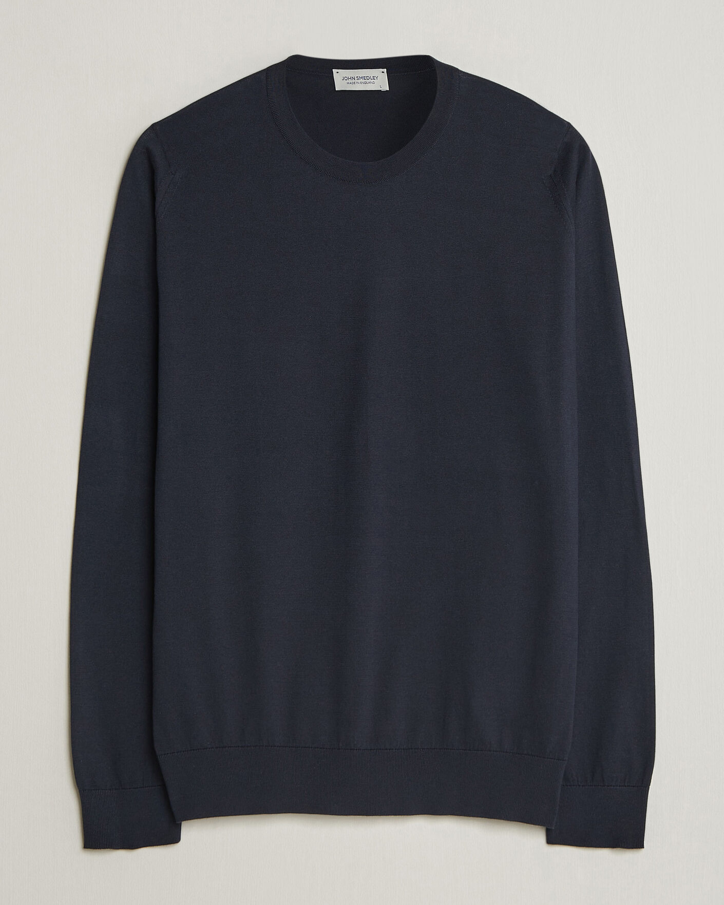 Herre | Trøjer | John Smedley | Rowland Sea Island Crew Neck Pullover Navy