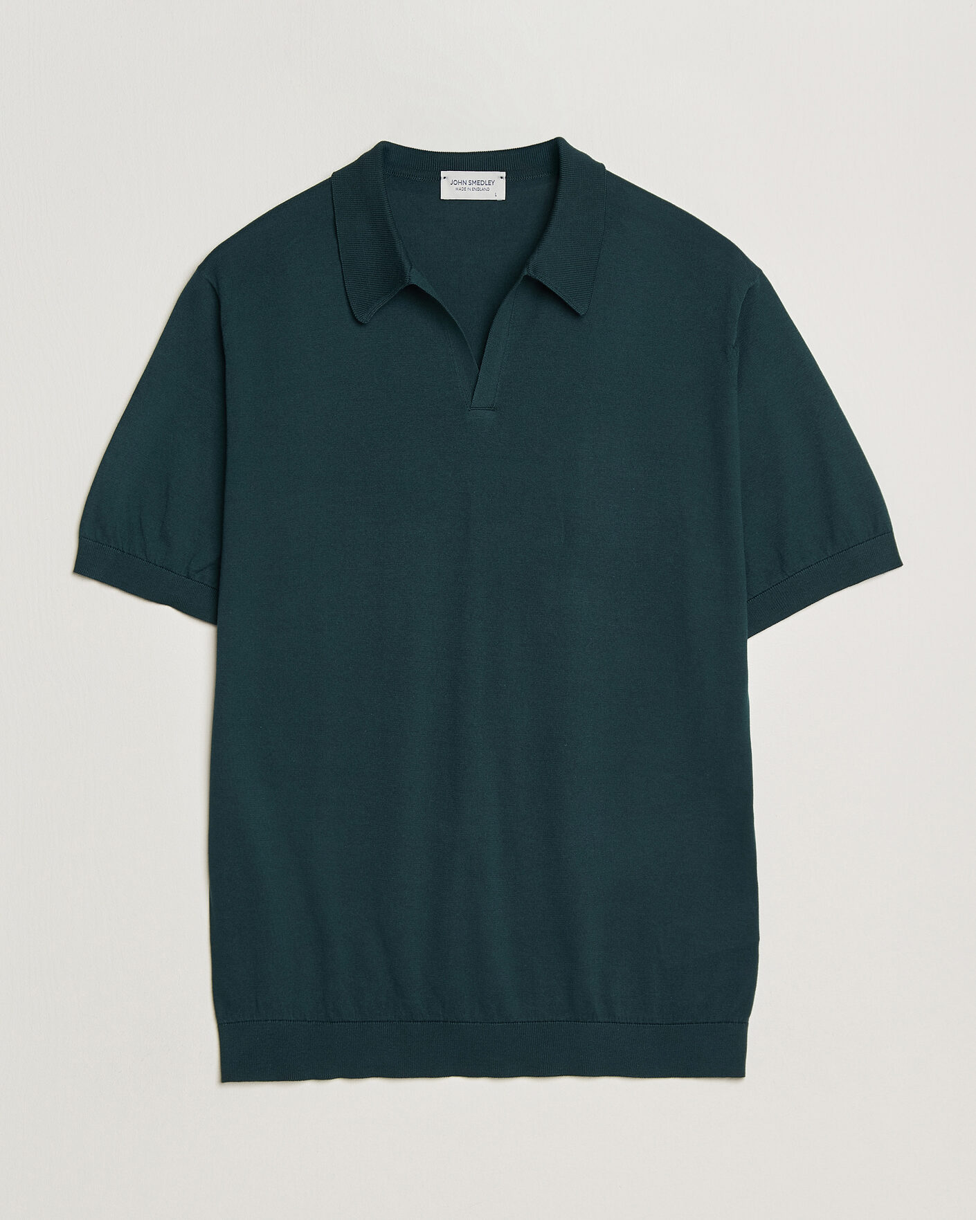 Herre | Polotrøjer | John Smedley | Noah Open Collar Sea Island Polo Rainforest