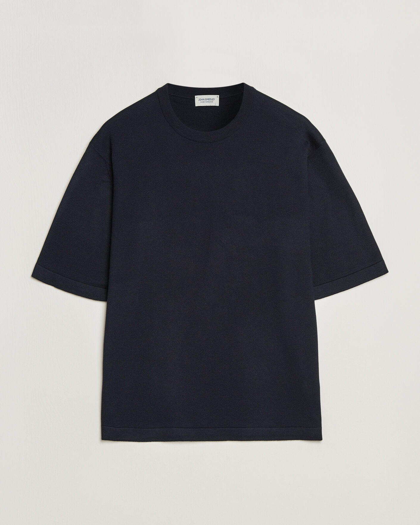 Herre | T-Shirts | John Smedley | Tindall Sea Island Cotton T-Shirt Navy