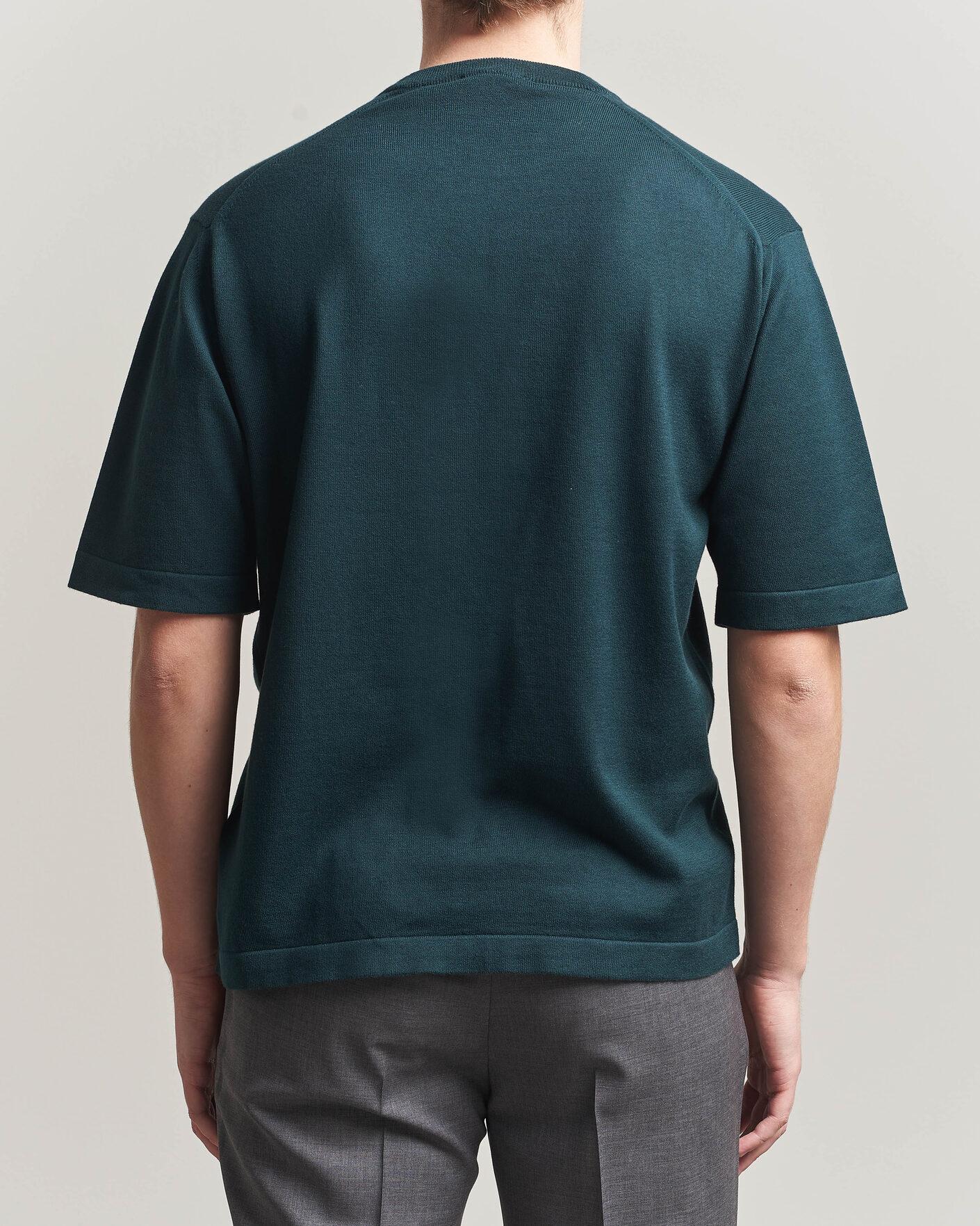 Herre | T-Shirts | John Smedley | Tindall Sea Island Cotton T-Shirt Rainforest