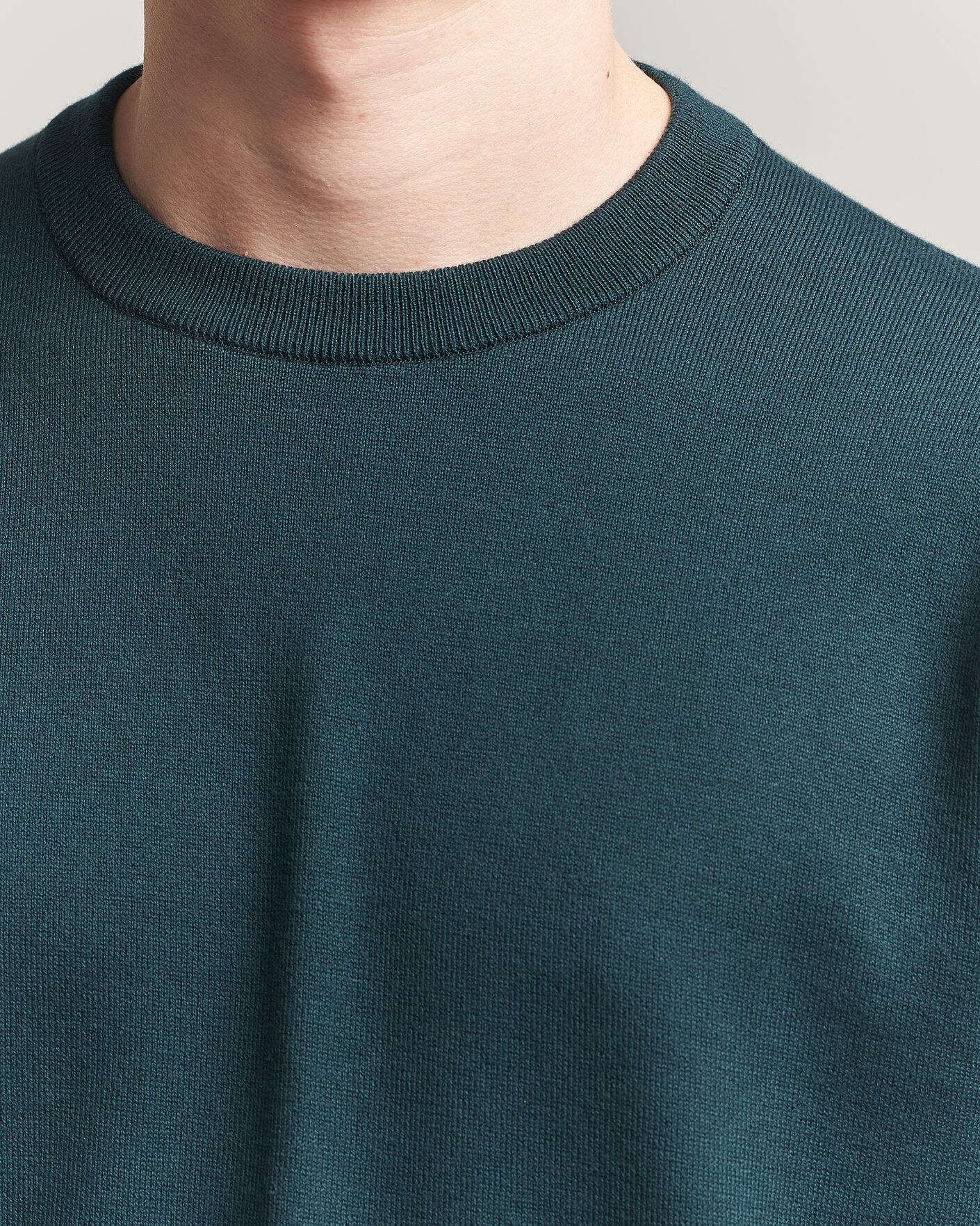Herre | T-Shirts | John Smedley | Tindall Sea Island Cotton T-Shirt Rainforest