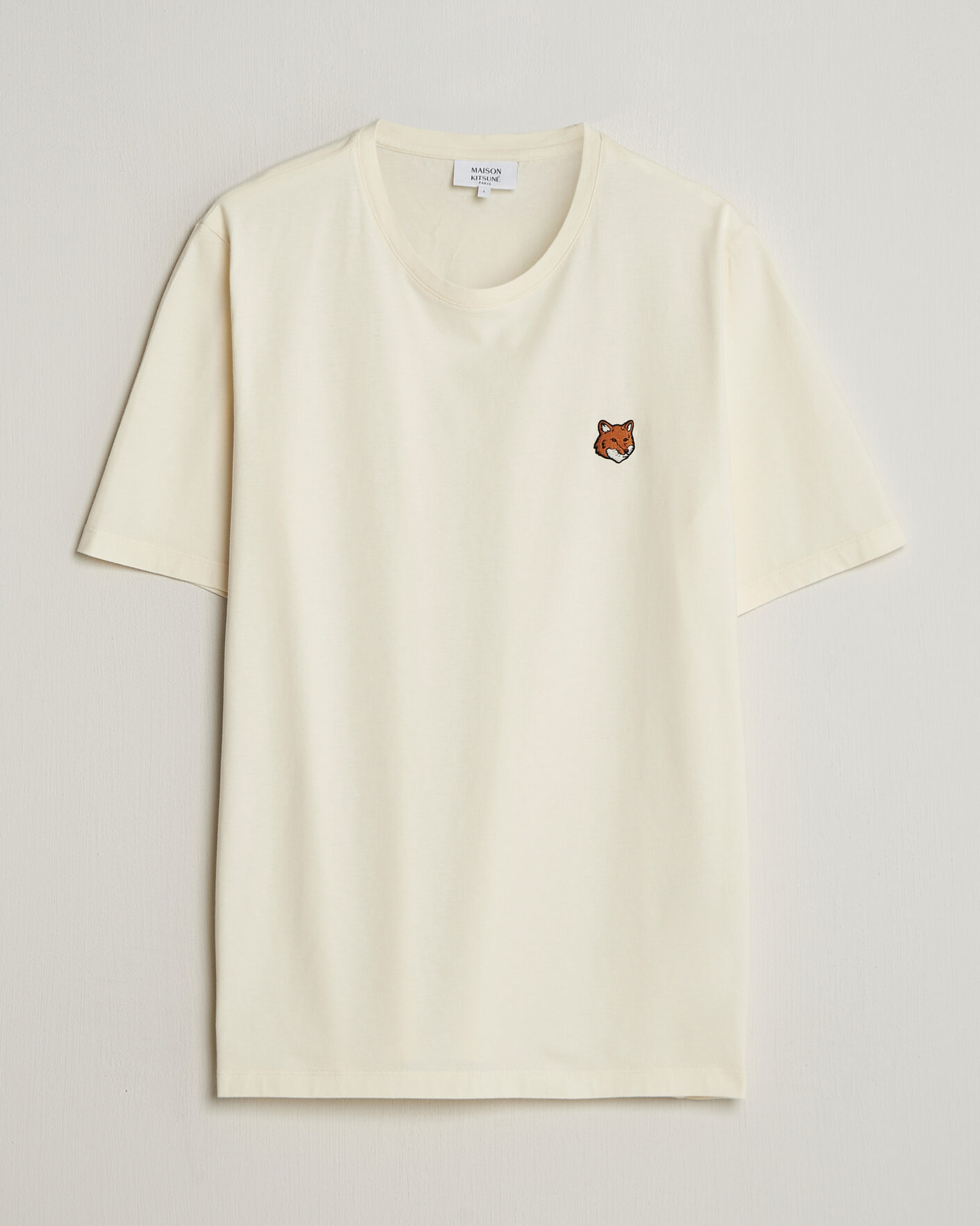 Herre | T-Shirts | Maison Kitsuné | Fox Head T-Shirt Noble Beige