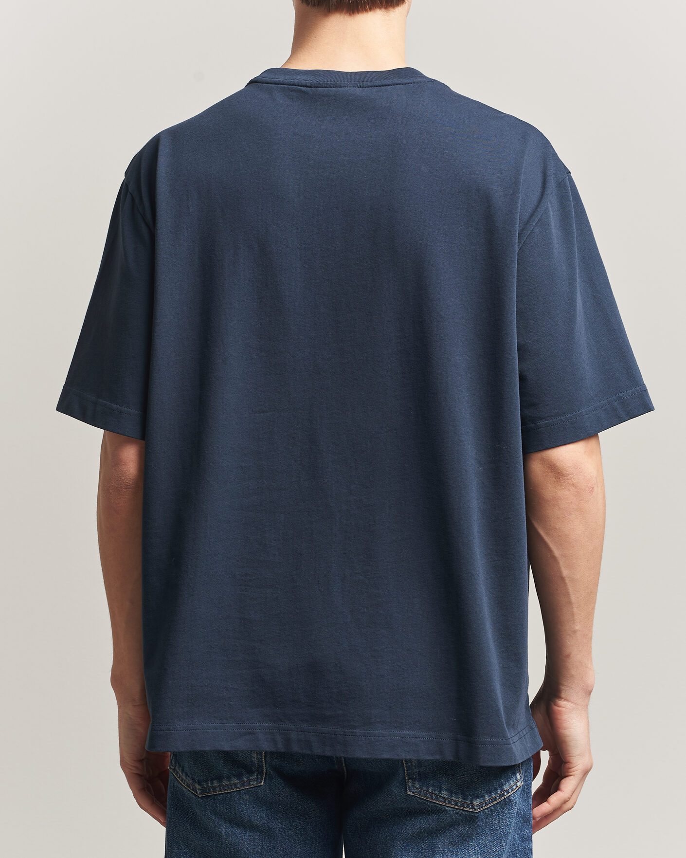 Herre | T-Shirts | Maison Kitsuné | Tonal Fox Head T-Shirt Navy