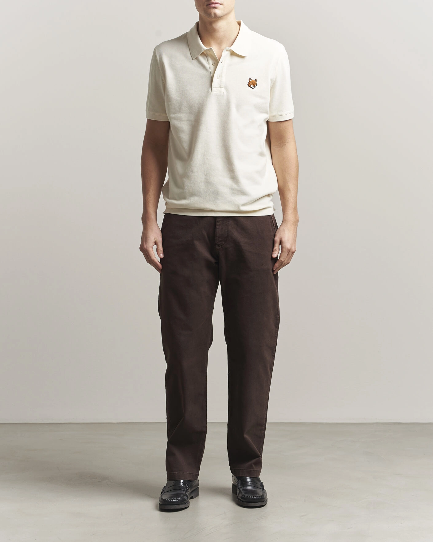 Herre | Polotrøjer | Maison Kitsuné | Fox Head Polo Noble Beige