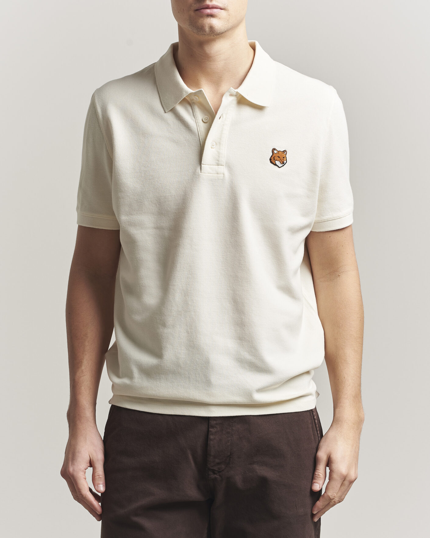 Herre | Polotrøjer | Maison Kitsuné | Fox Head Polo Noble Beige