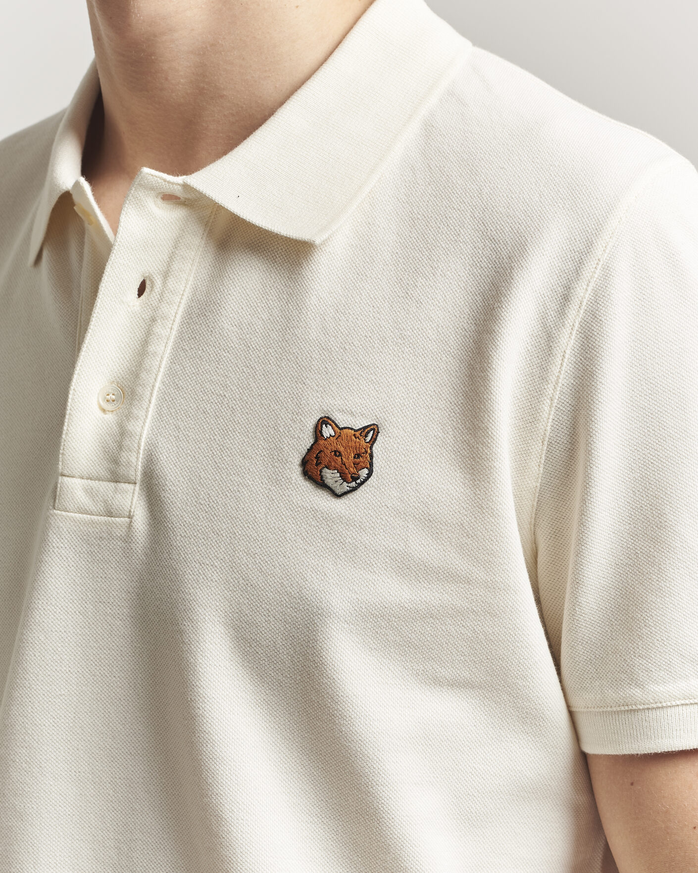 Herre | Polotrøjer | Maison Kitsuné | Fox Head Polo Noble Beige