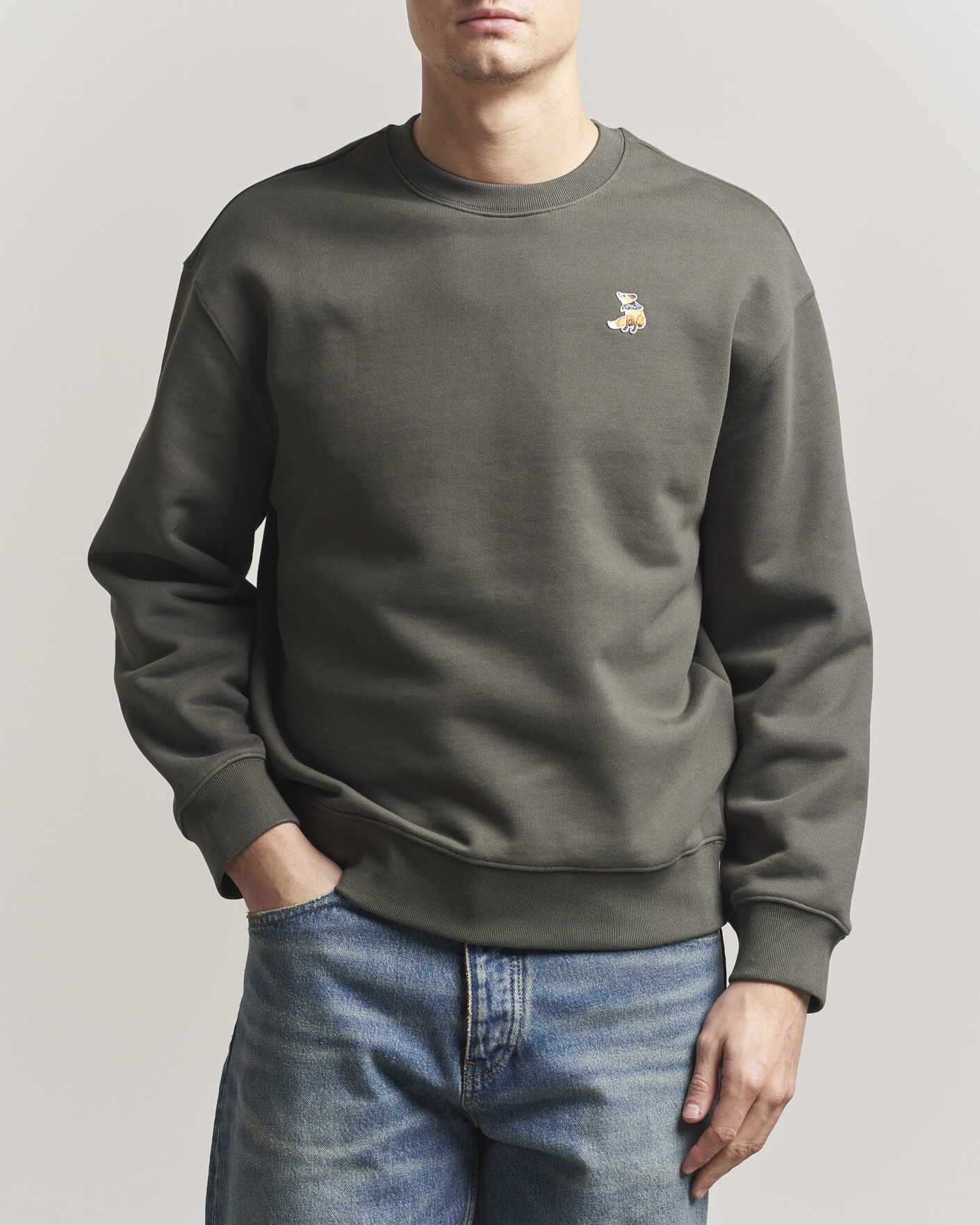 Herre | Trøjer | Maison Kitsuné | Dreaming Fox Sweatshirt Beluga