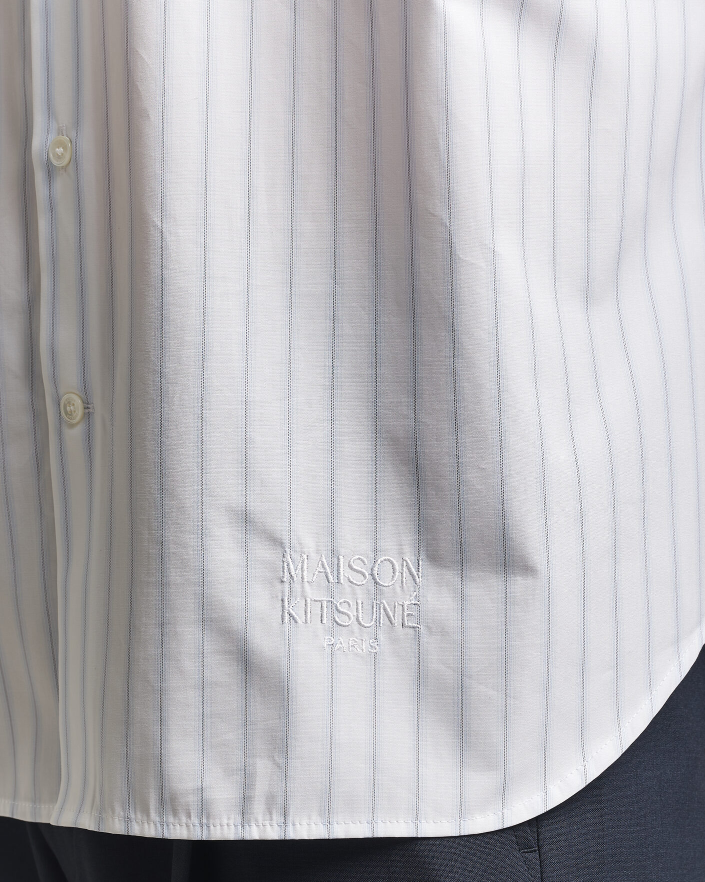 Herre | Skjorter | Maison Kitsuné | Casual Striped Shirt Blue/White