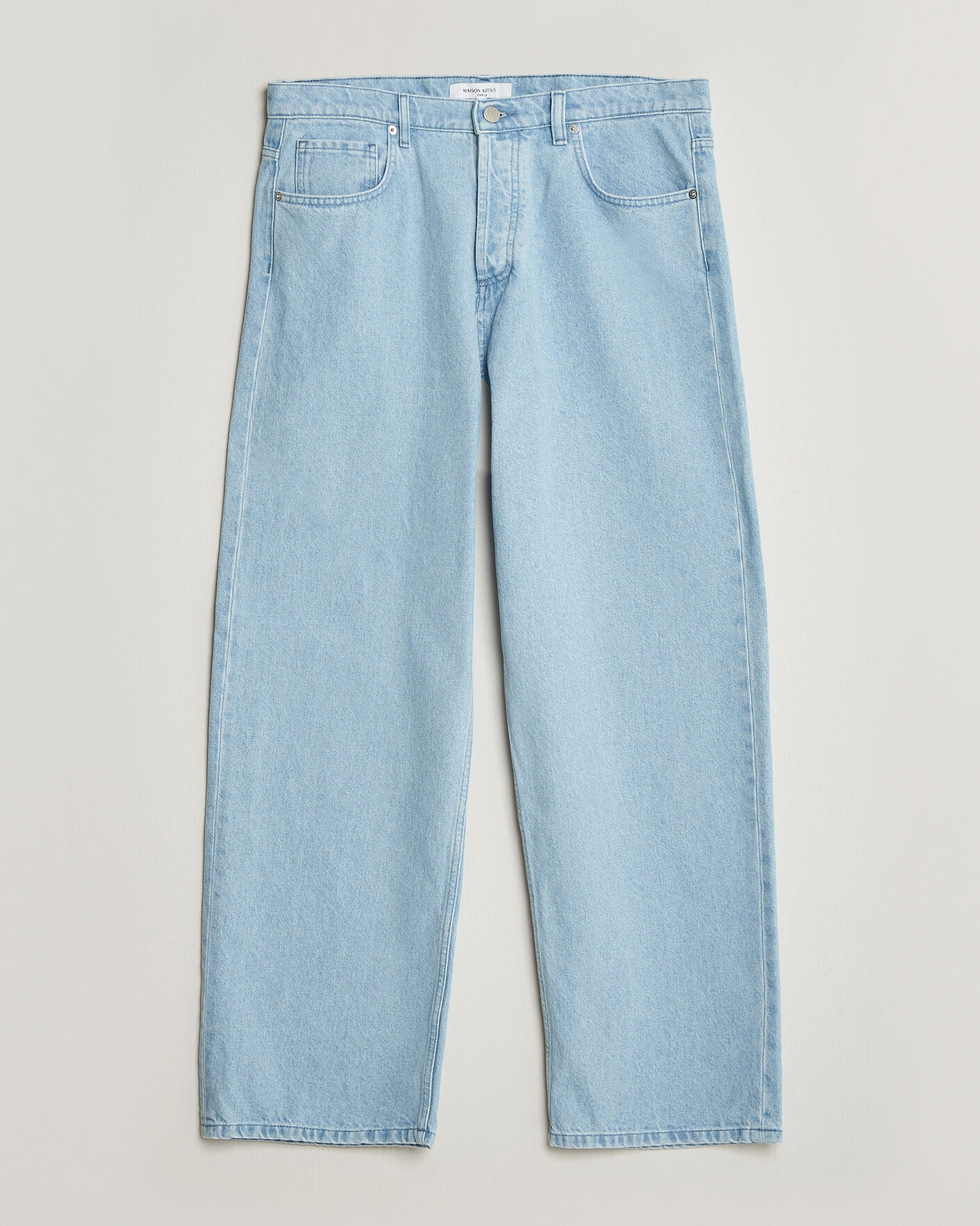 Herre | Jeans | Maison Kitsuné | Wide Fit Jeans Light Washed Indigo