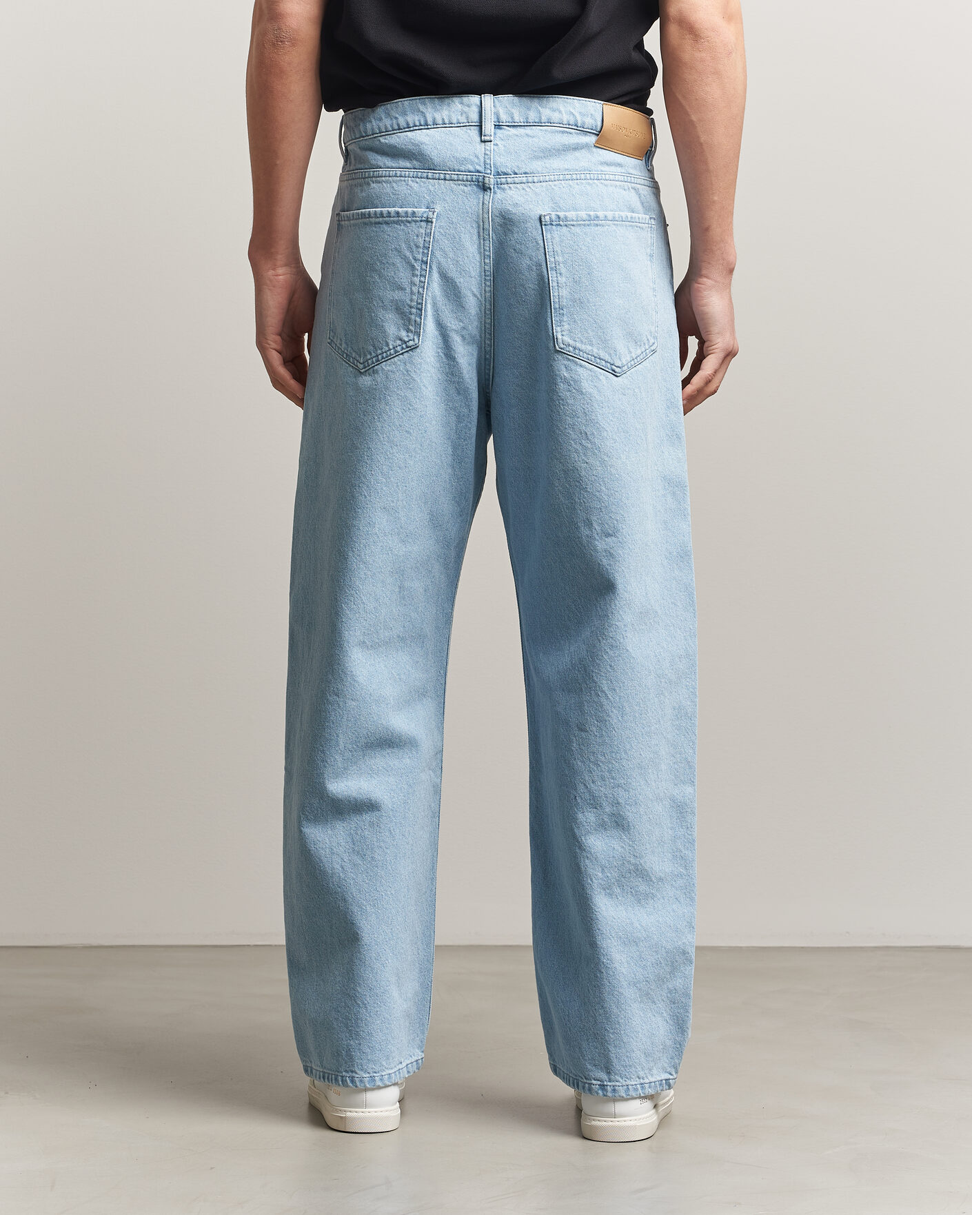 Herre | Bukser | Maison Kitsuné | Wide Fit Jeans Light Washed Indigo