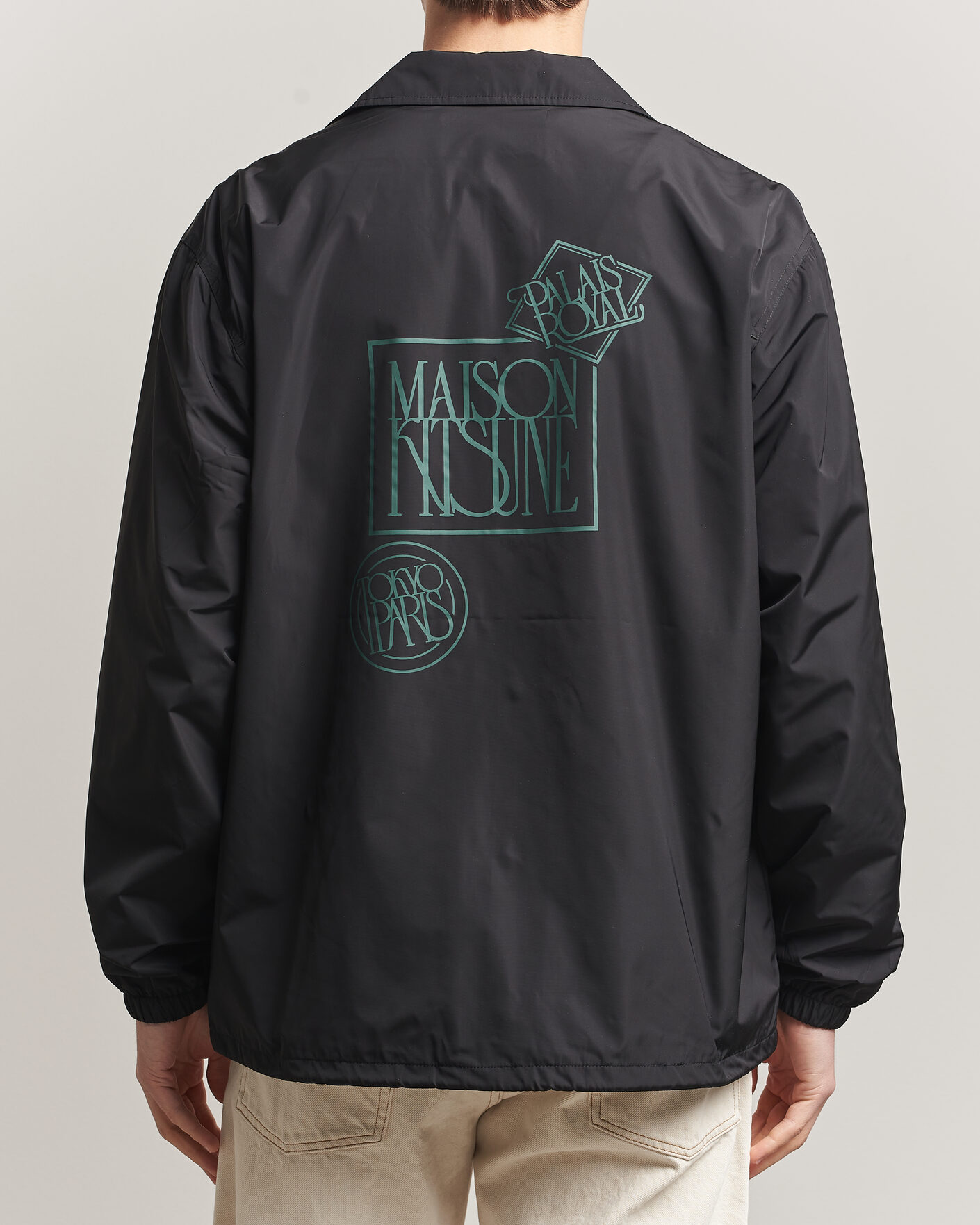 Herre | Jakker | Maison Kitsuné | Tonal Fox Head Coach Jacket Black