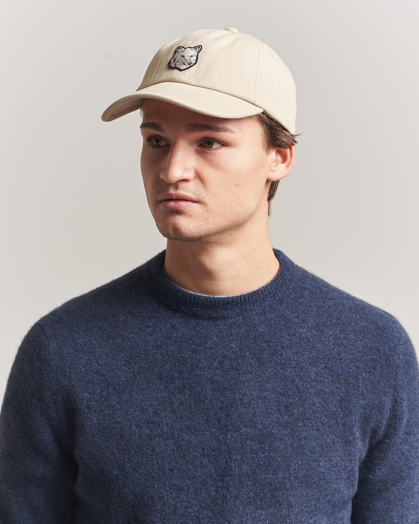 Herre | Hatte & kasketter | Maison Kitsuné | Tonal Fox Head Cap Tea Leaf