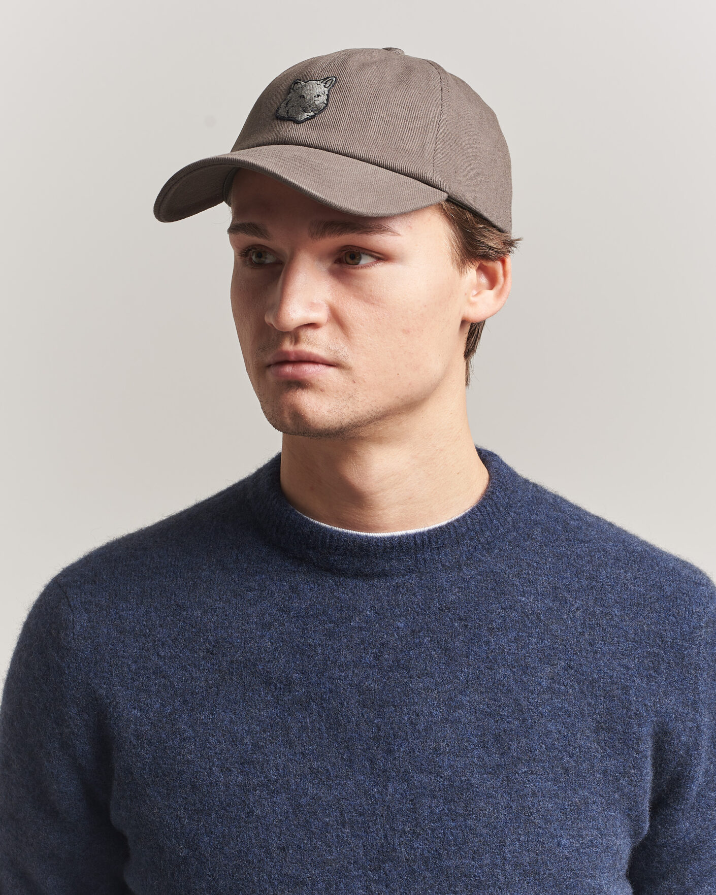 Herre | Hatte & kasketter | Maison Kitsuné | Tonal Fox Head Cap Beluga