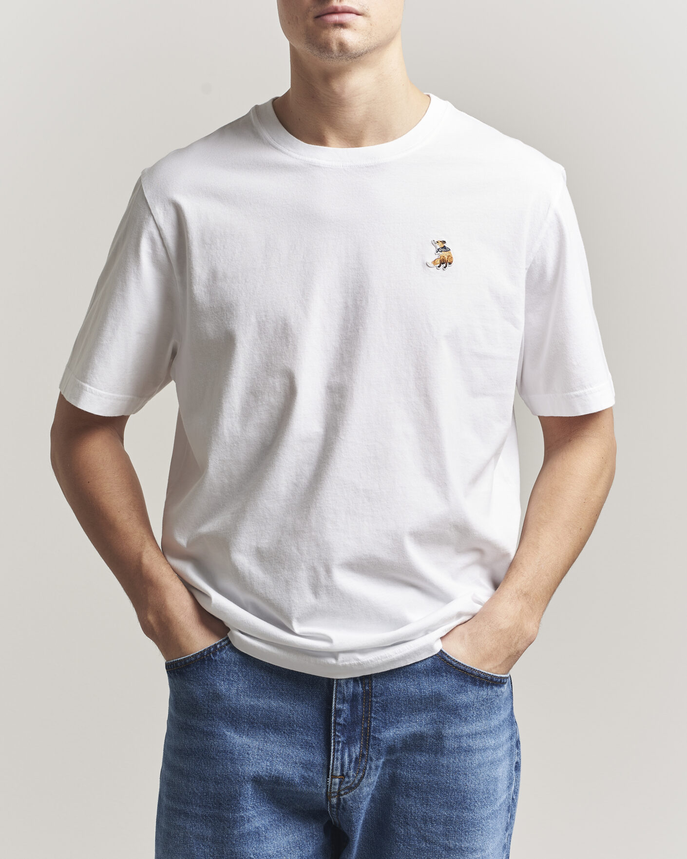 Herre | T-Shirts | Maison Kitsuné | Dreaming Fox T-Shirt White