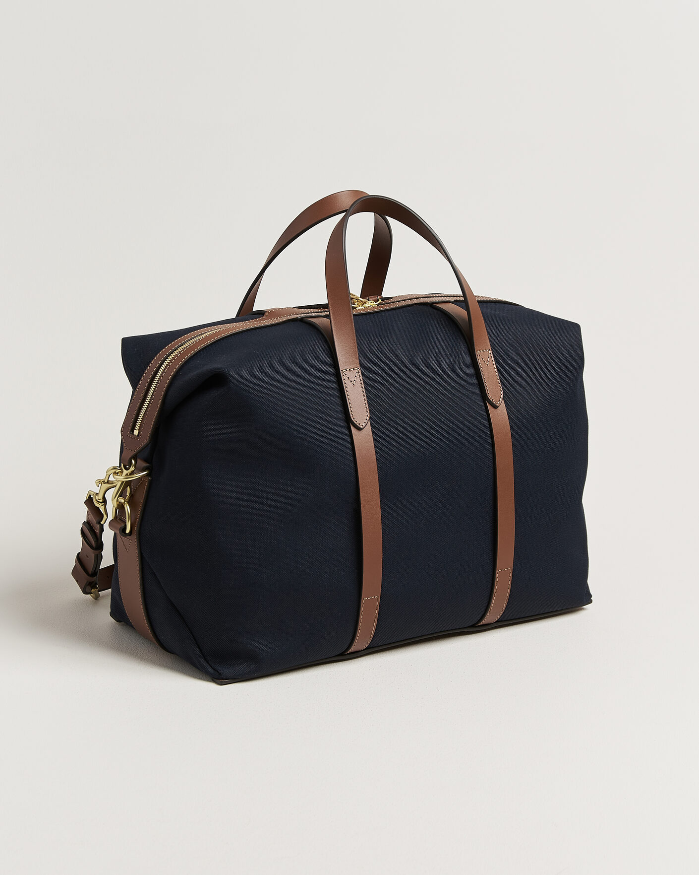 Herre | Tasker | Mismo | M/S Avail 48h Nylon Weekendbag Deep Sea Blue/Cuoio