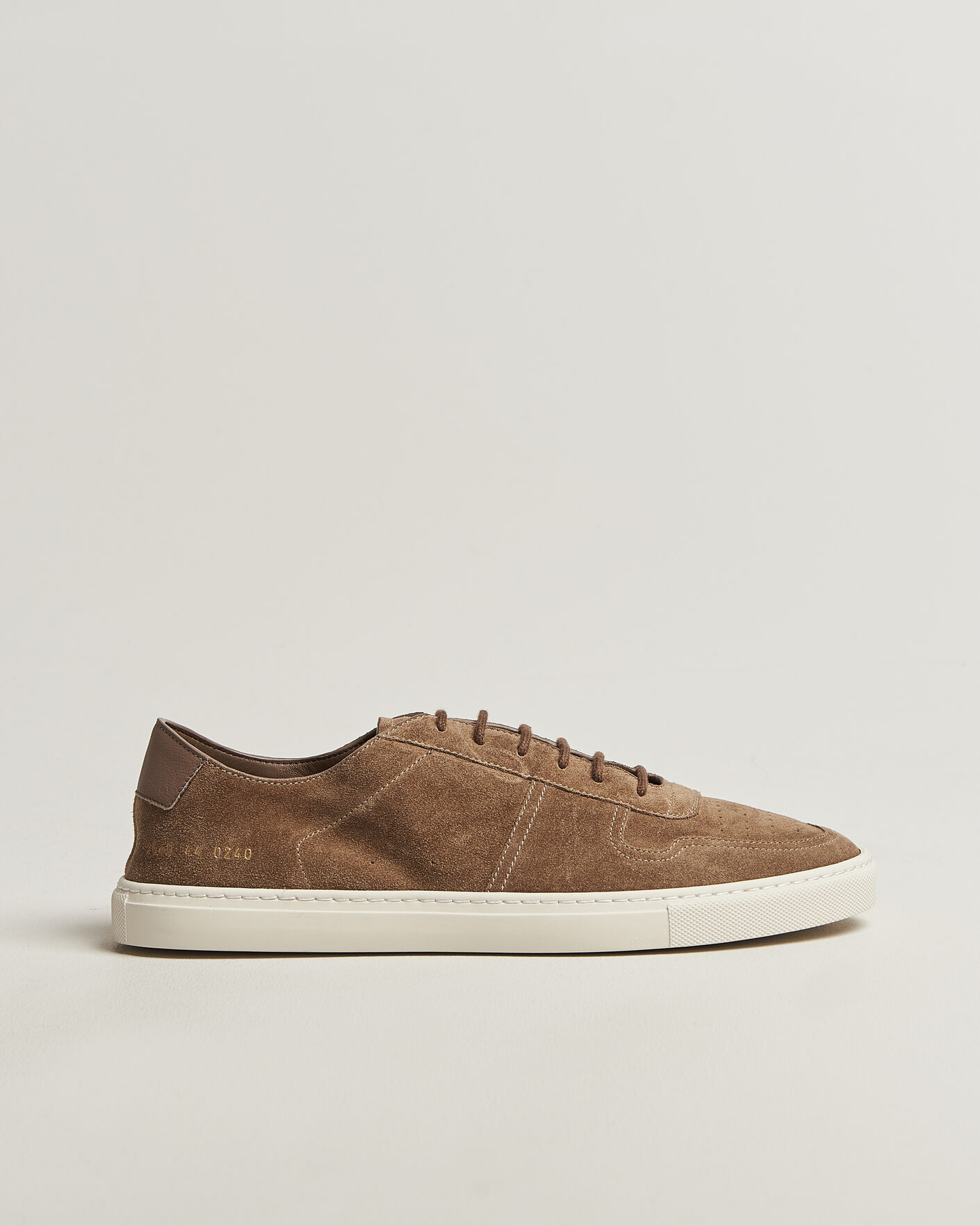 Herre | Sneakers | Common Projects | BBall Slim Deconstructed Suede Sneaker Taupe