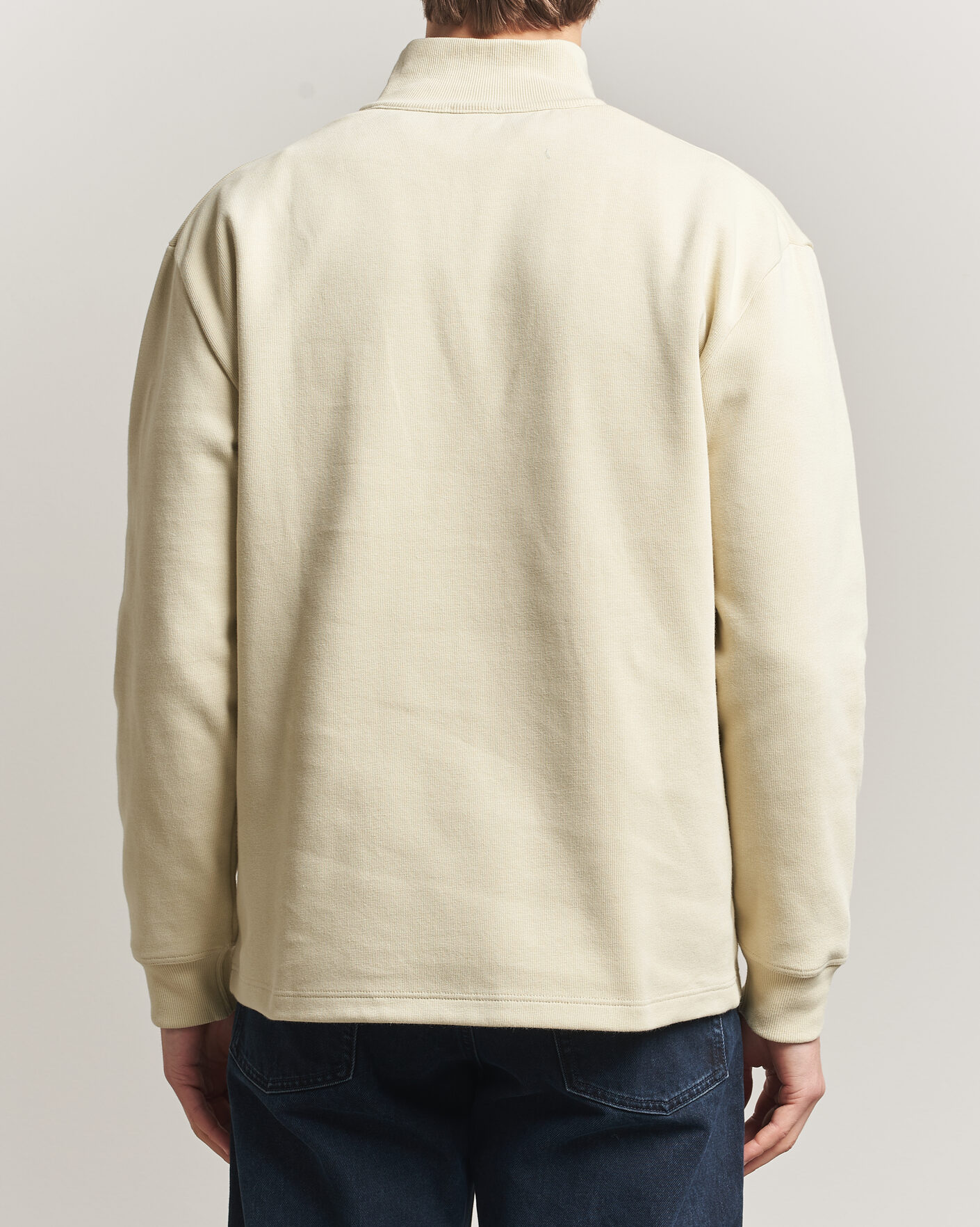 Herre | Trøjer | Armor-lux | Camionneur Cotton Half Zip Sweater Gravel