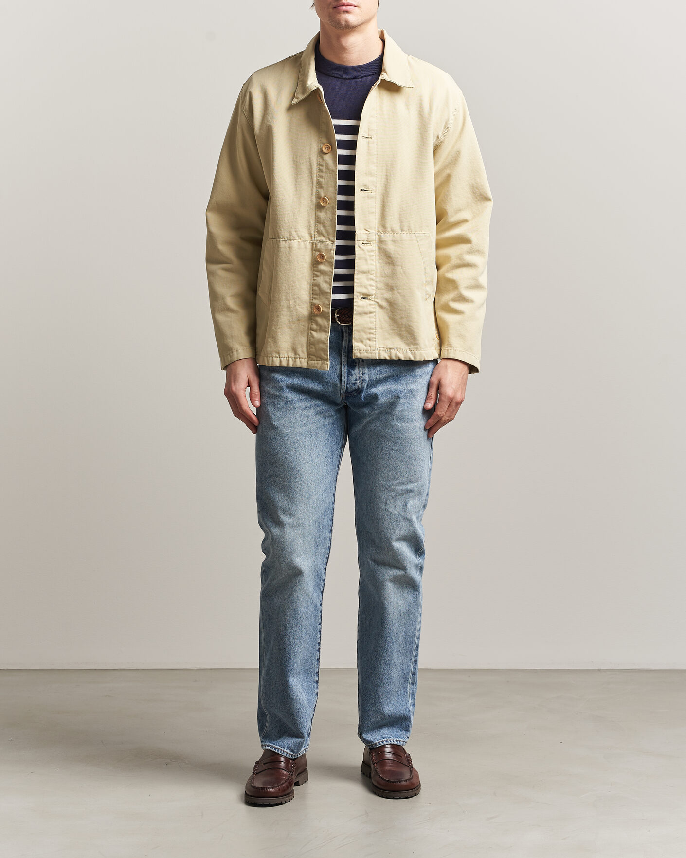 Herre | Skjorter | Armor-lux | Veste Pecheur Heritage Overshirt  Gravel