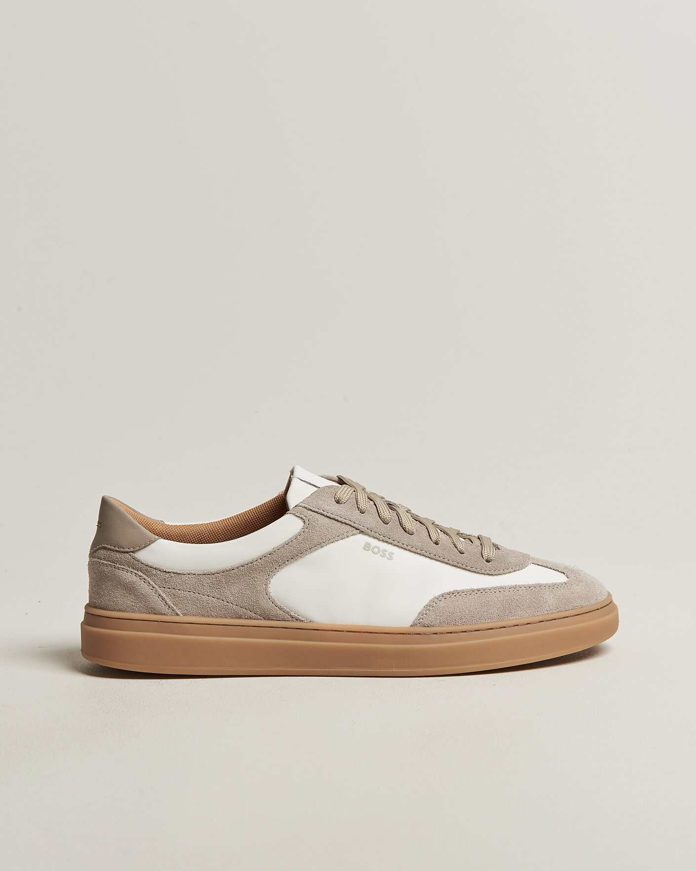 Herre | Sneakers | BOSS BLACK | Kieran Suede/Nylon Sneaker Medium Beige