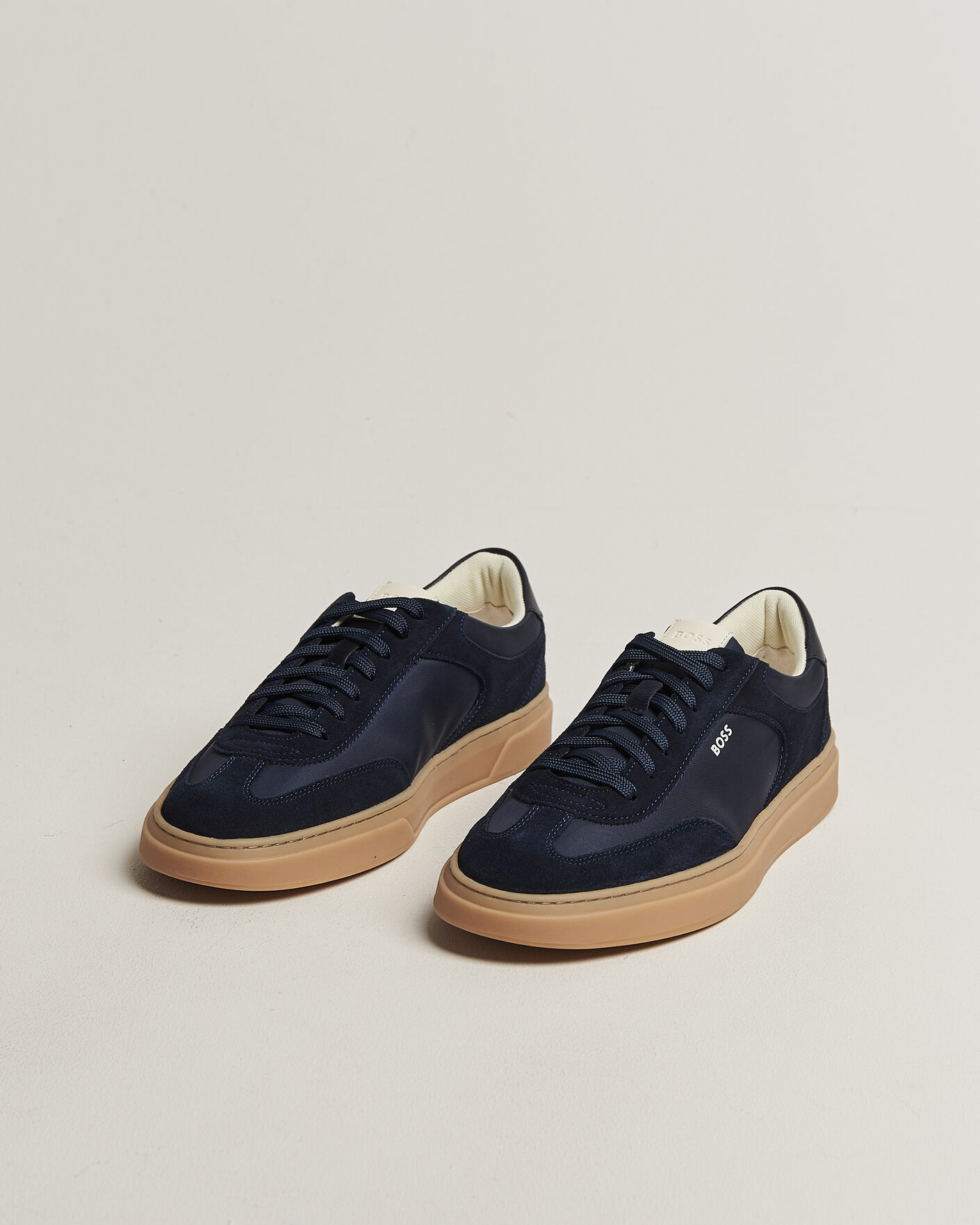 Herre | Sneakers | BOSS BLACK | Kieran Suede/Nylon Sneaker Dark Blue