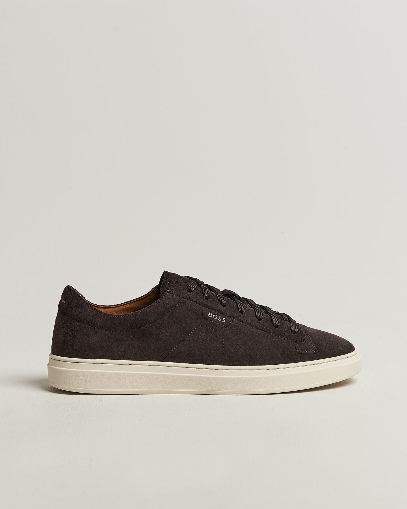 Herre | Sneakers | BOSS BLACK | Kieran Suede Sneaker Dark Brown