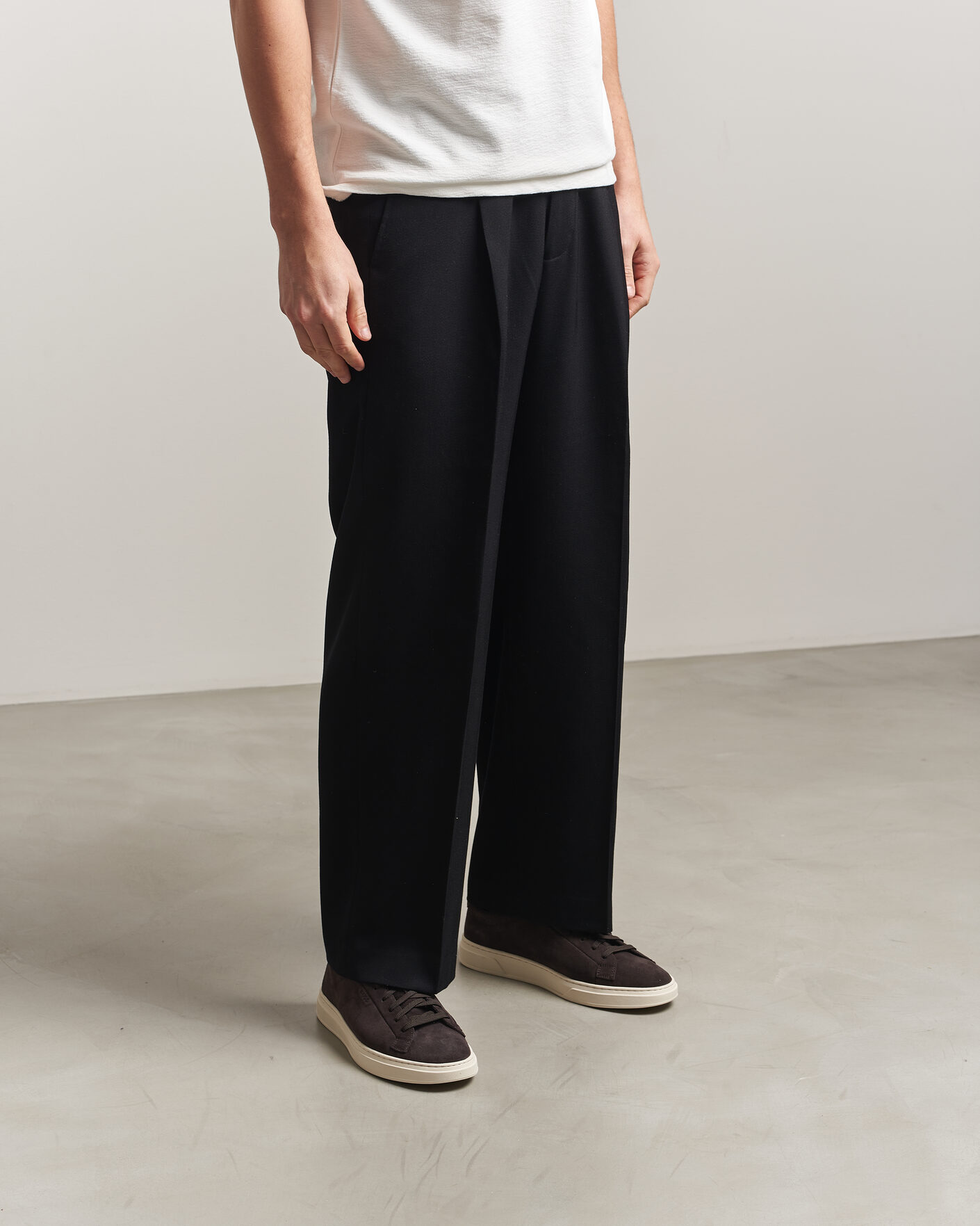 Herre | Sneakers | BOSS BLACK | Kieran Suede Sneaker Dark Brown