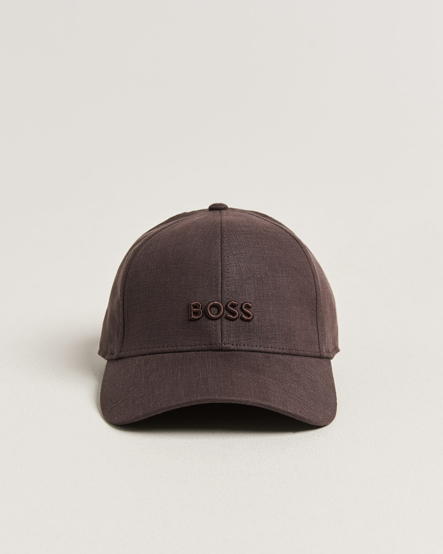 Herre | Hatte & kasketter | BOSS BLACK | Zed Linen Cap Dark Brown
